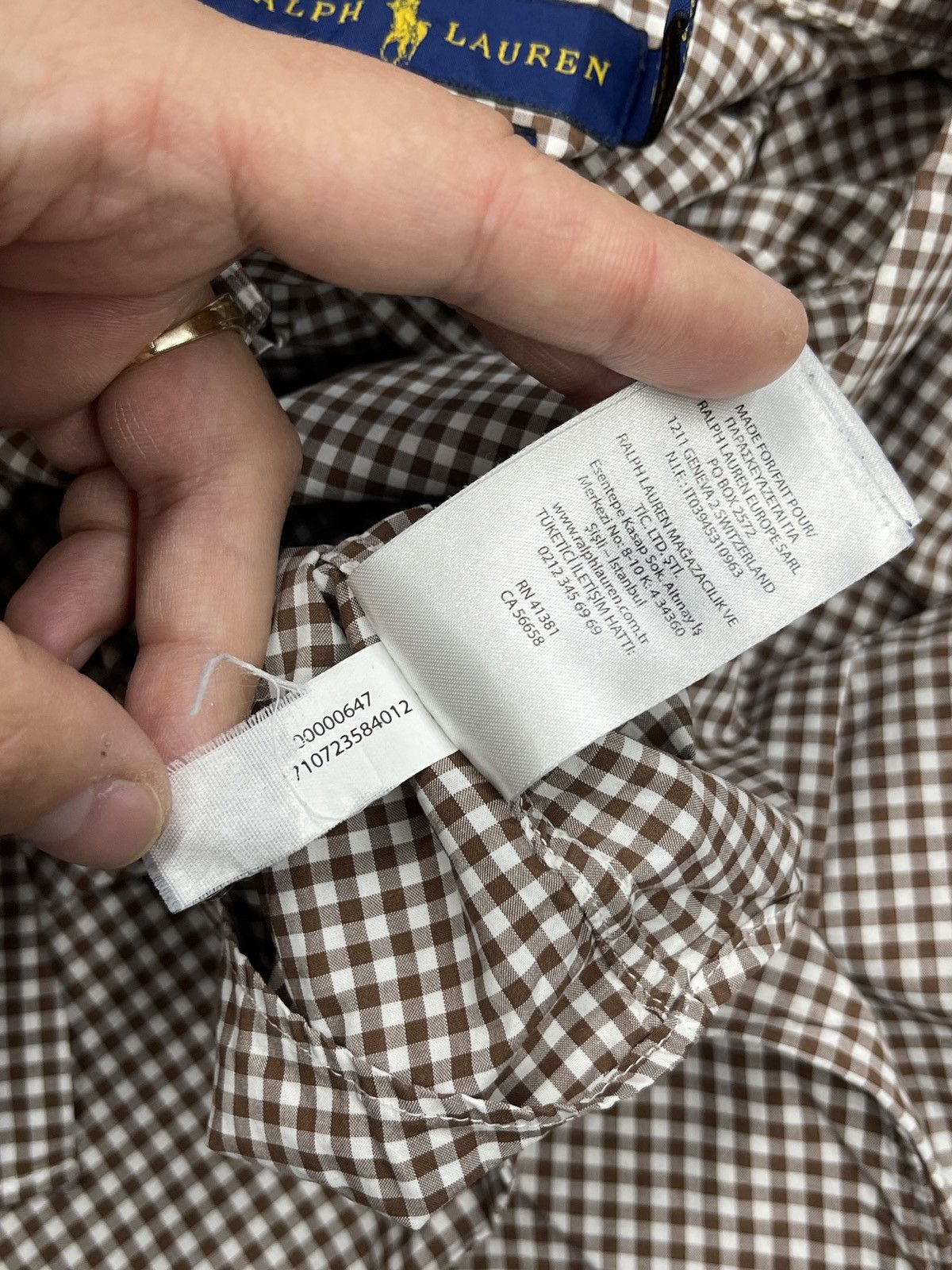 Ralph Lauren Mens Polo Ralph Lauren Shirt Plaid Into a Cage Brown Size S Size US S / EU 44-46 / 1 - 7 Thumbnail