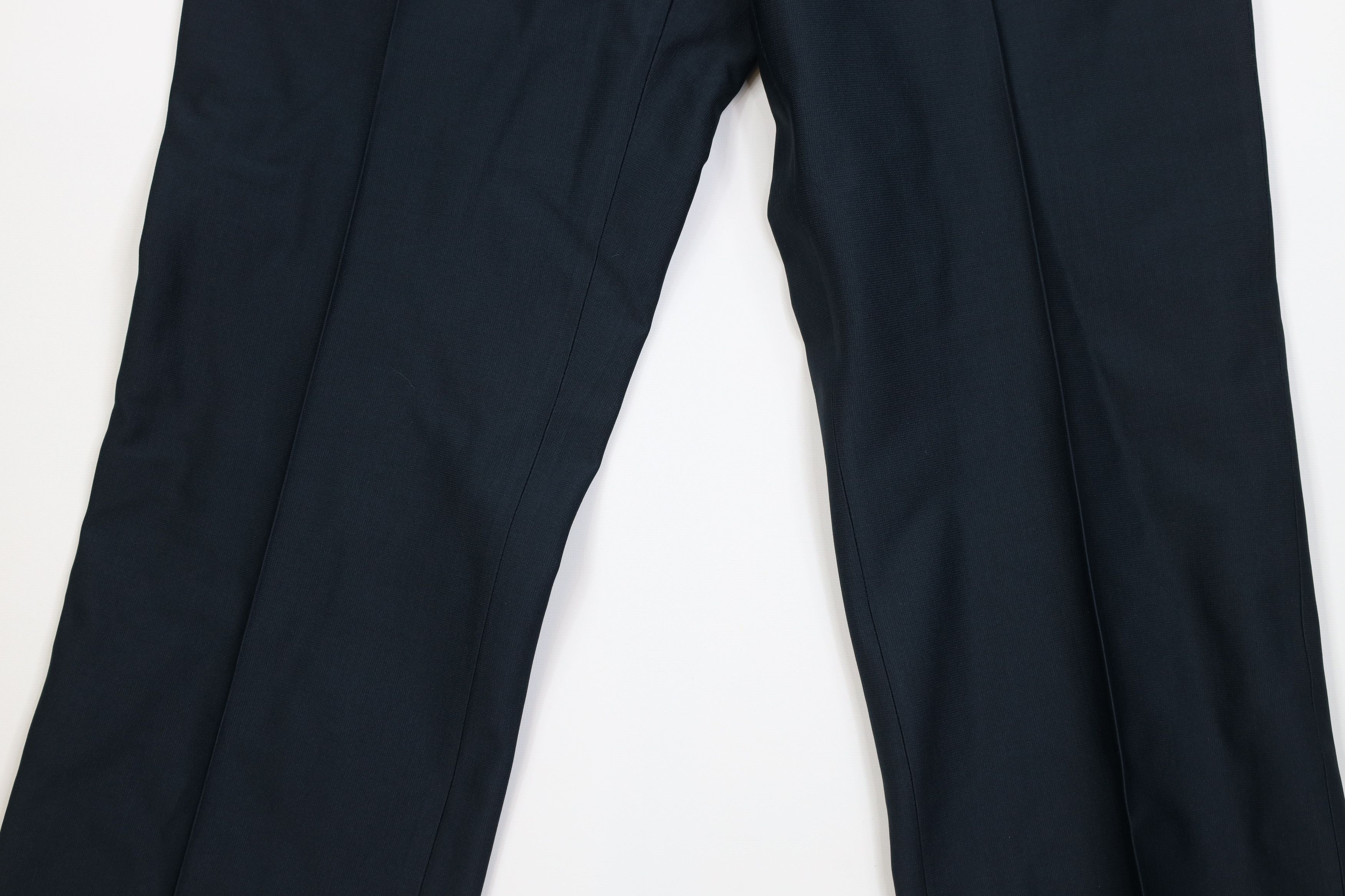 Vintage Vintage 70s Streetwear Flared Wide Leg Chino Pants Navy Blue Size US 36 / EU 52 - 3 Thumbnail