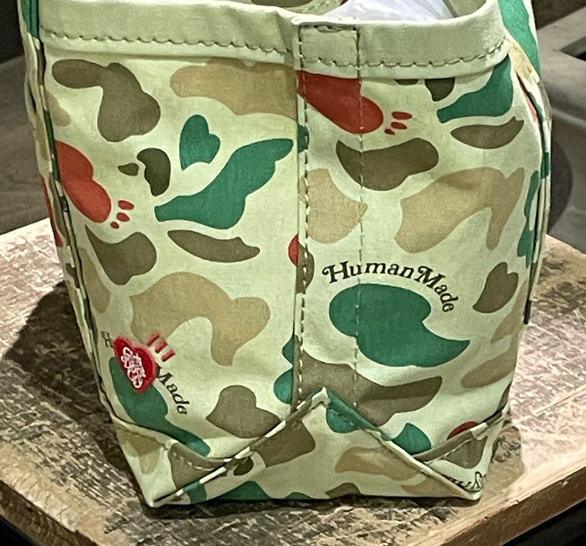 Girls Don't Cry × Human Made Human Made x Girl’s Don’t Cry Small Tote Camo Green Size ONE SIZE - 5 Thumbnail