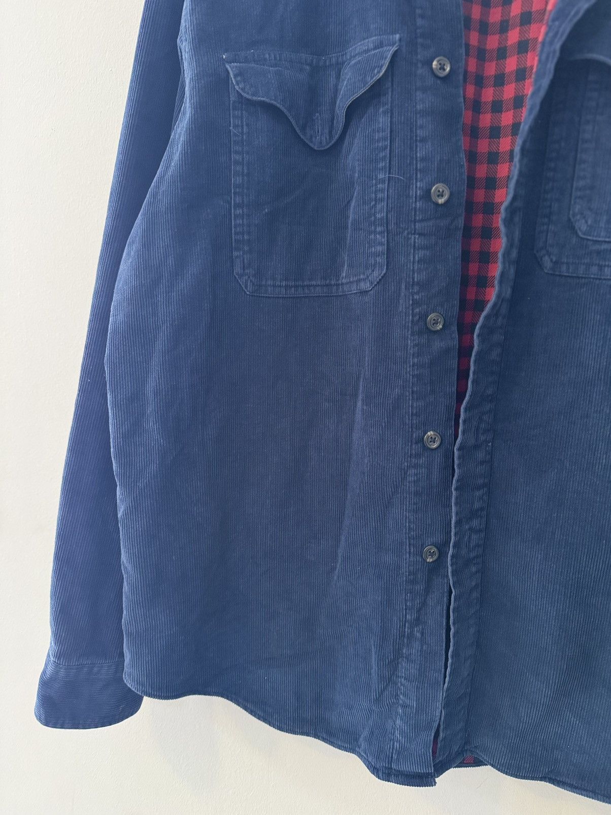 Polo Ralph Lauren Vintage Polo Ralph Lauren Velvet Blue Shirt Jacket 90s Size US L / EU 52-54 / 3 - 4 Thumbnail