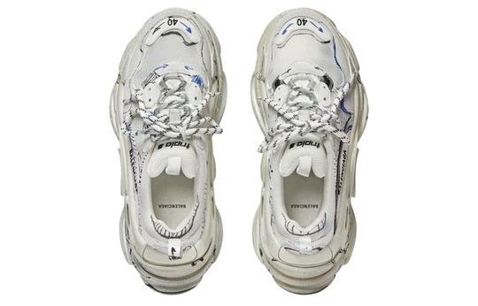 Balenciaga o1mt1gz0924 Triple S Sketch Sneaker in Multicolor Size US 12 / EU 45 - 4 Thumbnail