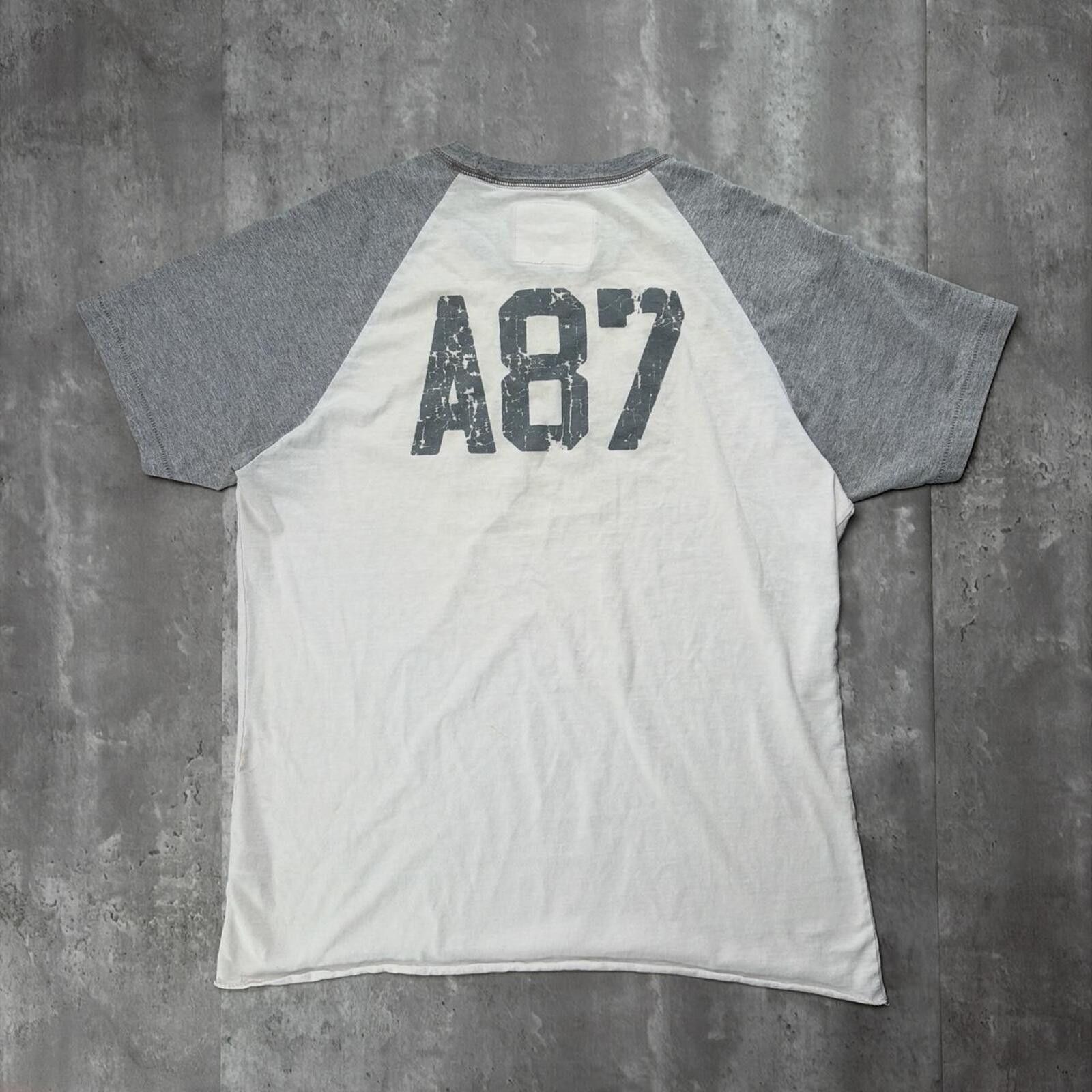 Aeropostale Y2K White Aeropostale Grunge Skater Gothic T-Shirt Size US XL / EU 56 / 4 - 2 Thumbnail