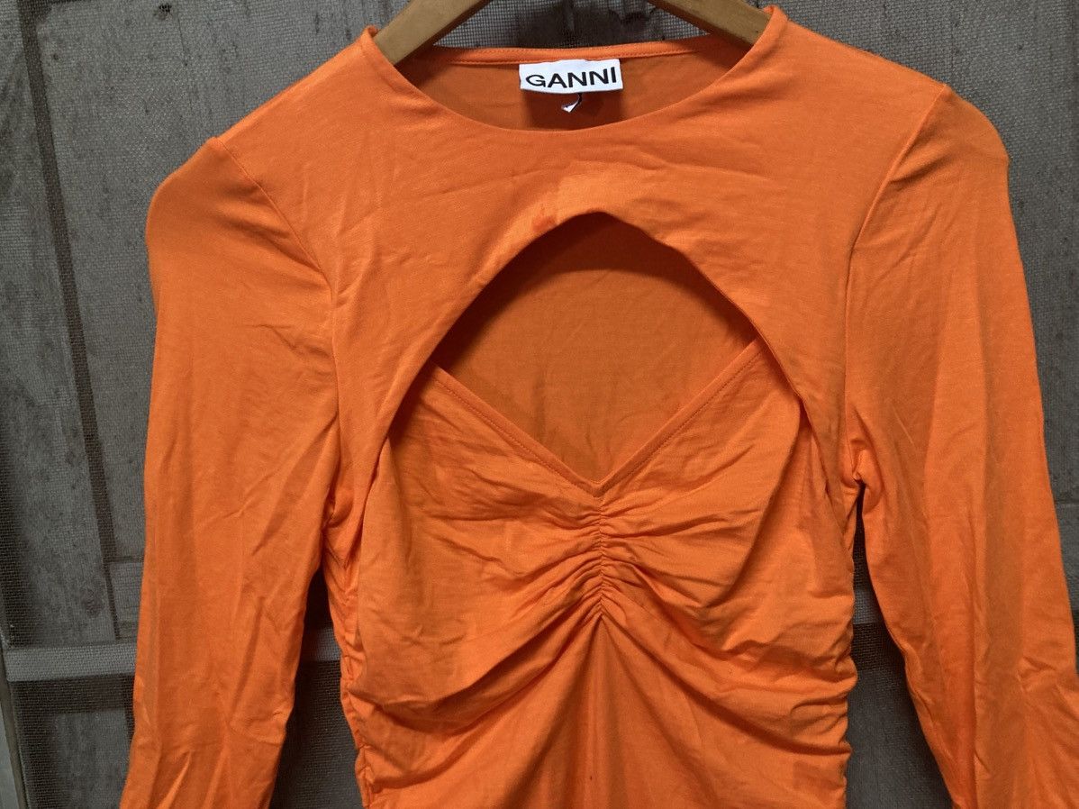 Ganni Ganni Long Sieve T Shirt Size XS / US 0-2 / IT 36-38 - 2 Thumbnail