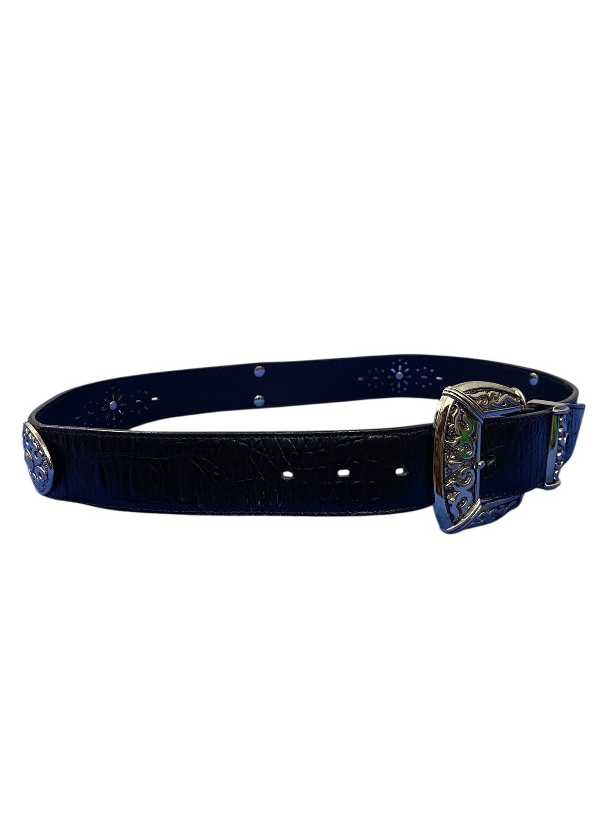 Tornado Mart Tordano Mart western style buckle with stud leather belt Size ONE SIZE - 5 Thumbnail