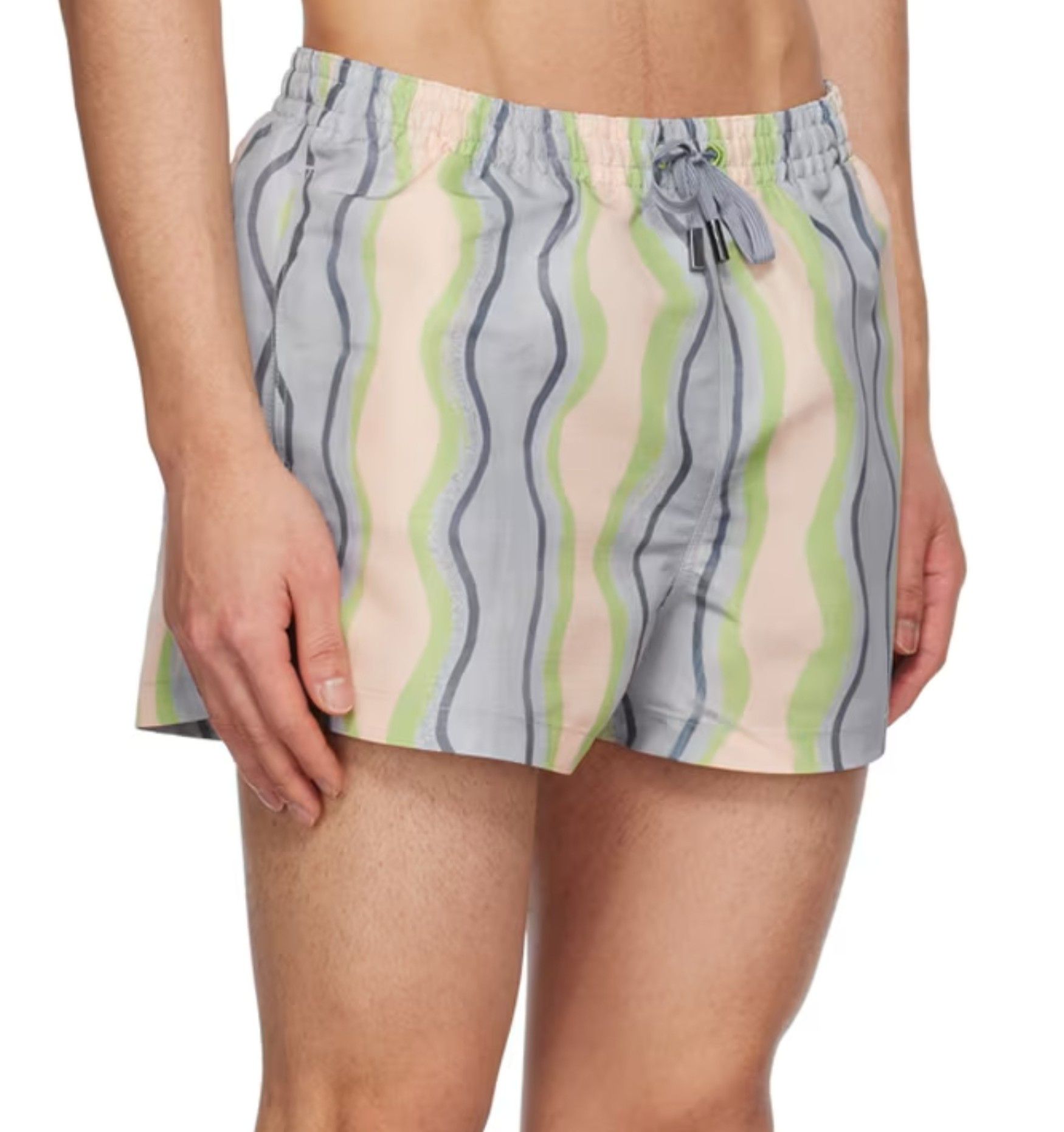 JACQUEMUS Blue Le Raphia 'Le Maillot Pingo' Swim Shorts