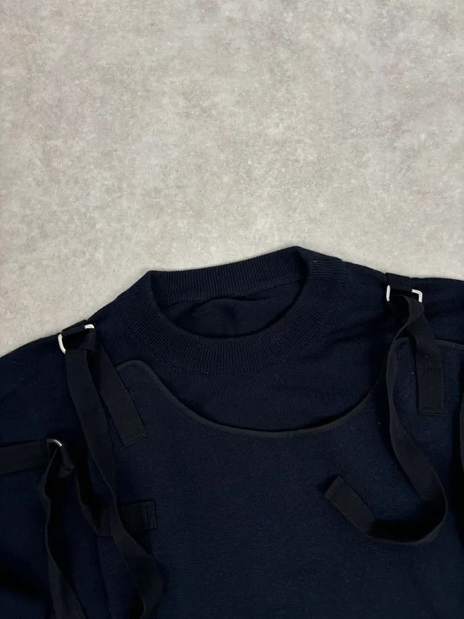 Jil Sander Jil Sander Two Front Bondage Navy Sweater Size US M / EU 48-50 / 2 - 4 Thumbnail