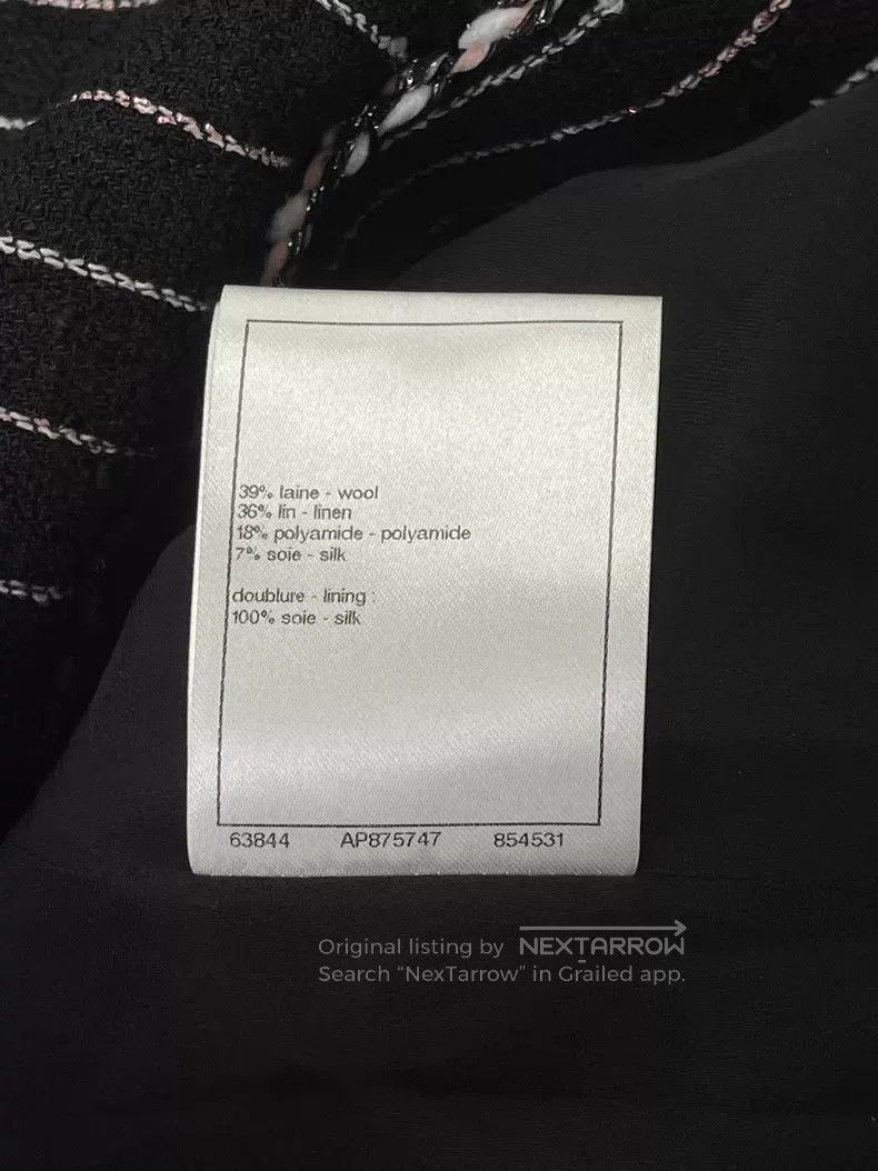 Chanel Chanel Black vertical striped jacket Size XS / US 0-2 / IT 36-38 - 7 Thumbnail