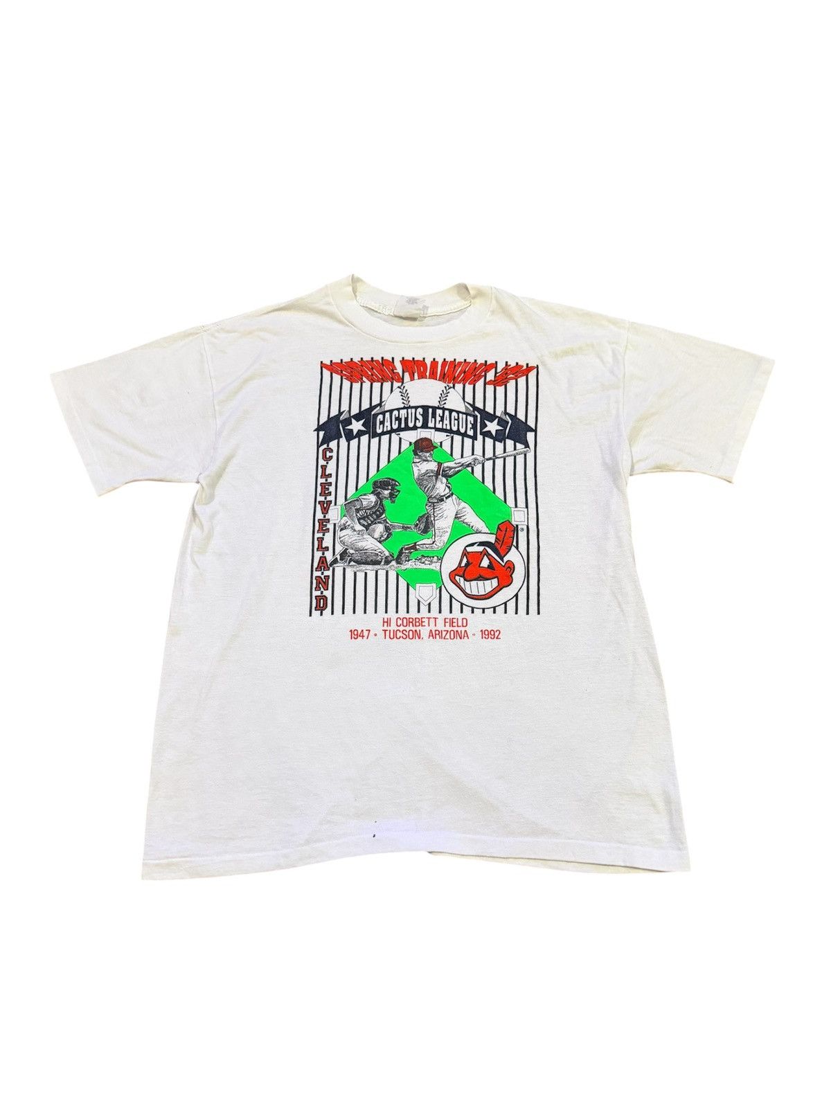 MLB Vintage 90s MLB Cleveland Indians Cactus League Size US XL / EU 56 / 4 - 1 Thumbnail