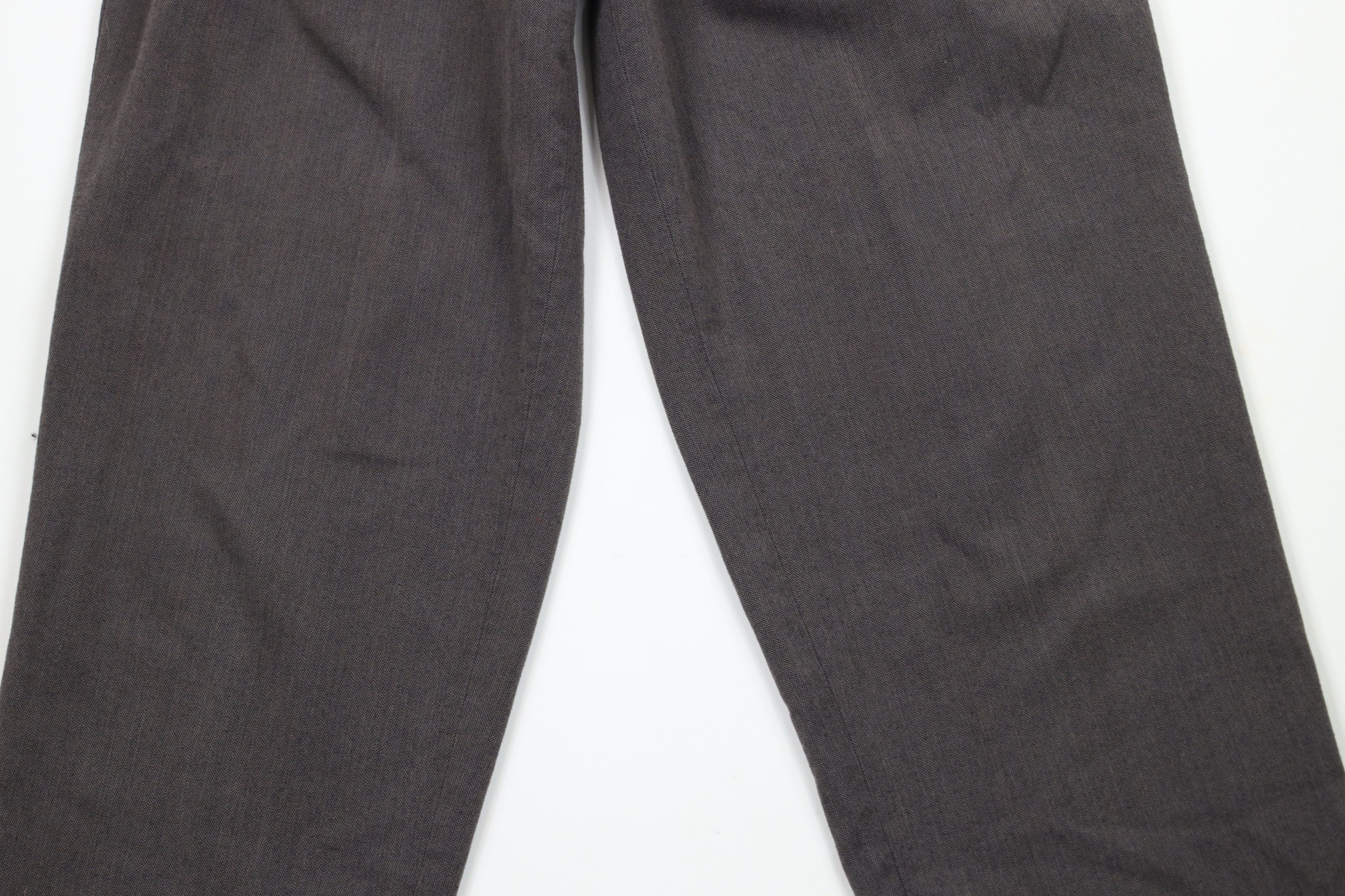 Vintage Vintage 90s Streetwear Wide Leg Herringbone Chino Pants Size US 34 / EU 50 - 3 Thumbnail