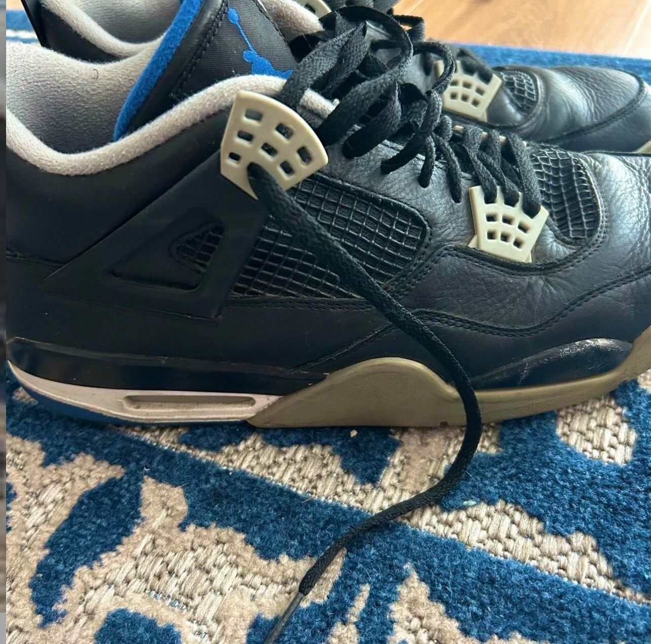 Nike Jordan 4 Retro SE Black and White trainers Size US 12.5 / EU 45-46 - 4 Thumbnail