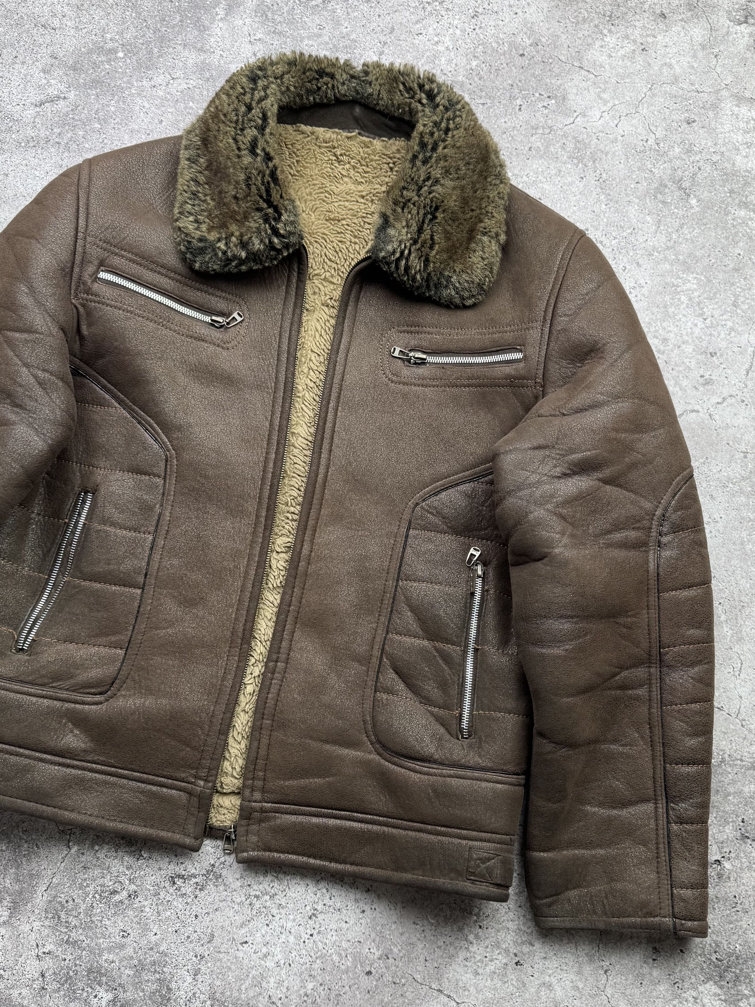 Vintage Vintage Faux Sheepskin Jacket C417(V530) Size US L / EU 52-54 / 3 - 3 Thumbnail