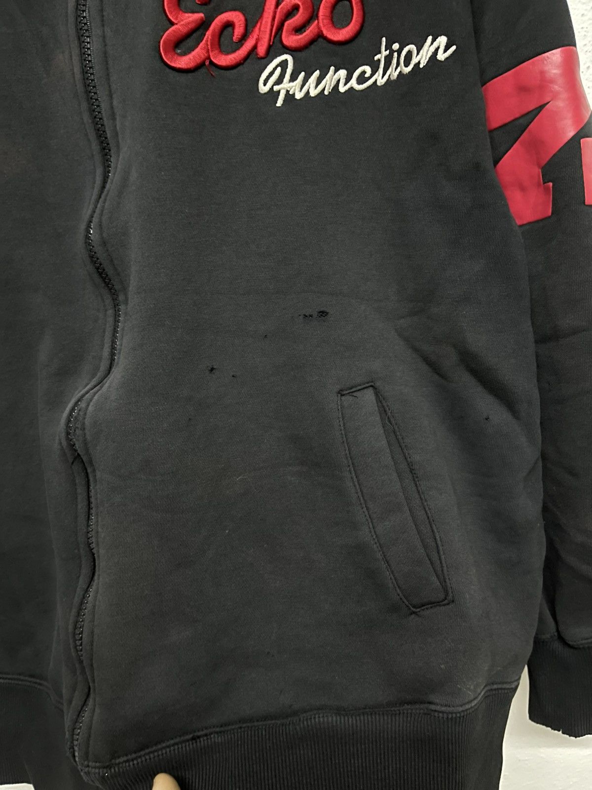 Ecko Unltd. × Vintage 2000s ECKO FUNCTION ZIPPER HOODIE BIG LOGO DISTRESSED Size US L / EU 52-54 / 3 - 6 Thumbnail