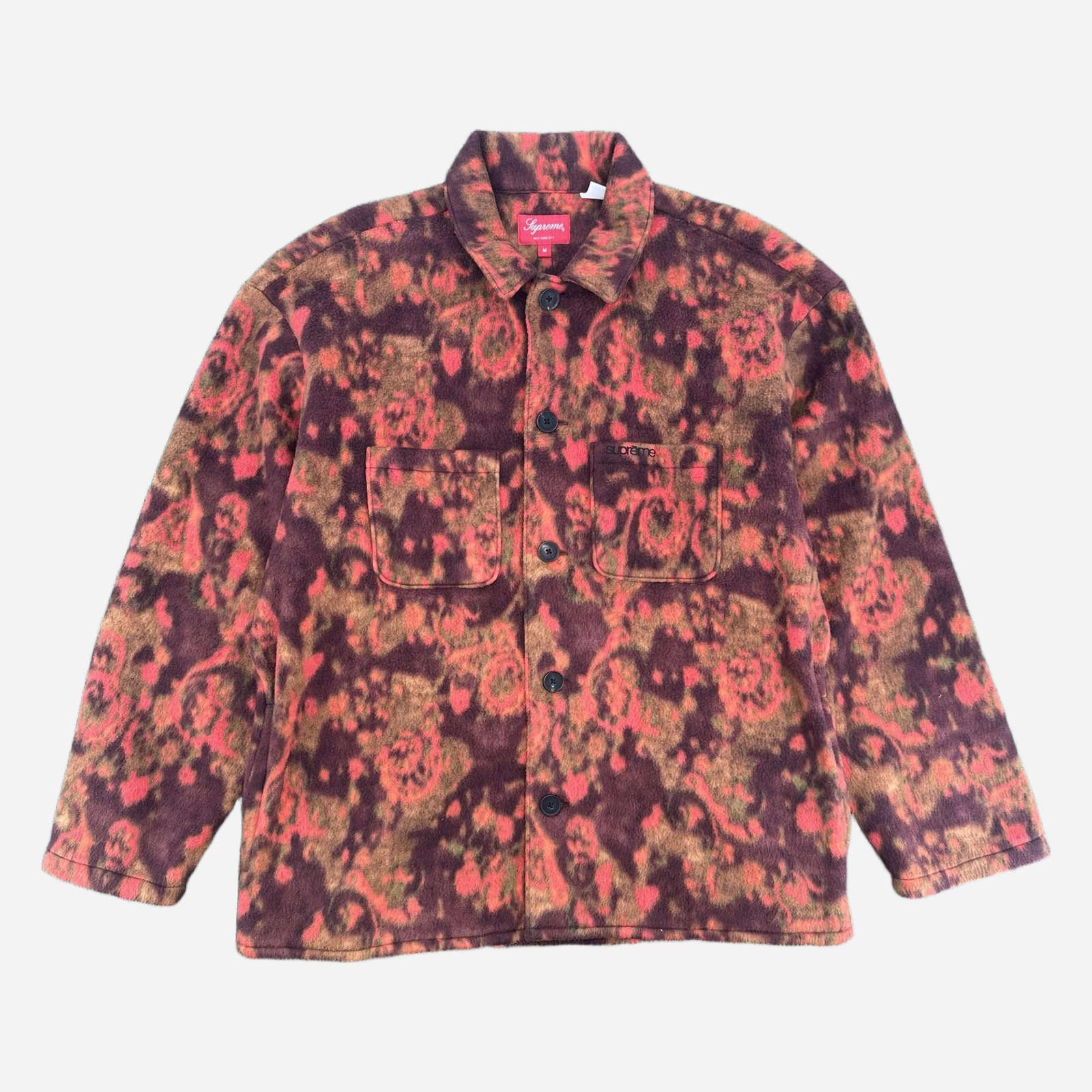 Supreme Supreme Paisley Floral Fleece Shirt M New D9073 Size US M / EU 48-50 / 2 - 1 Thumbnail