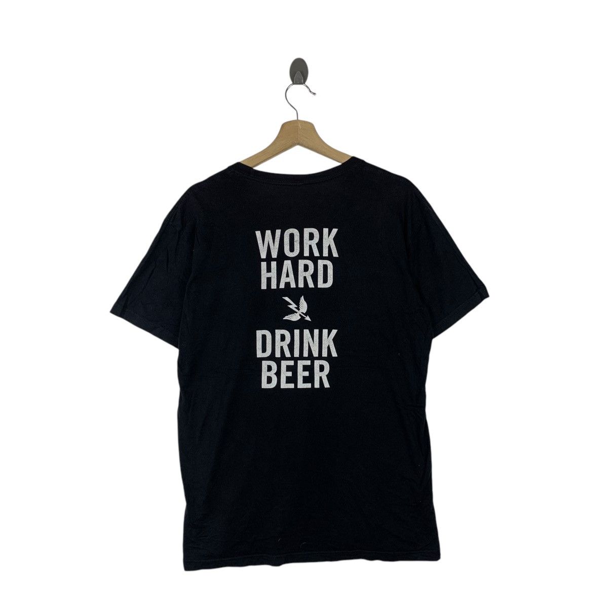 Vintage SAINT ARCHER BREWING Lager Beer Word Hard Tee Shirt Top Size US M / EU 48-50 / 2 - 6 Thumbnail