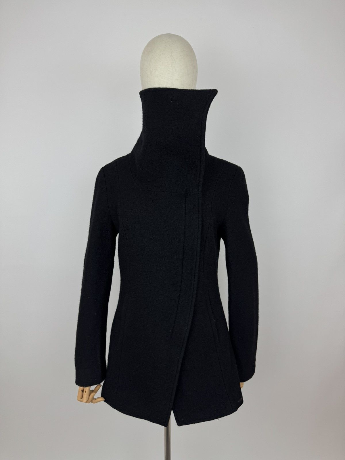 tigha Tigha wool jacket avant garde style biker coat Womens size M Size M / US 6-8 / IT 42-44 - 1 Thumbnail