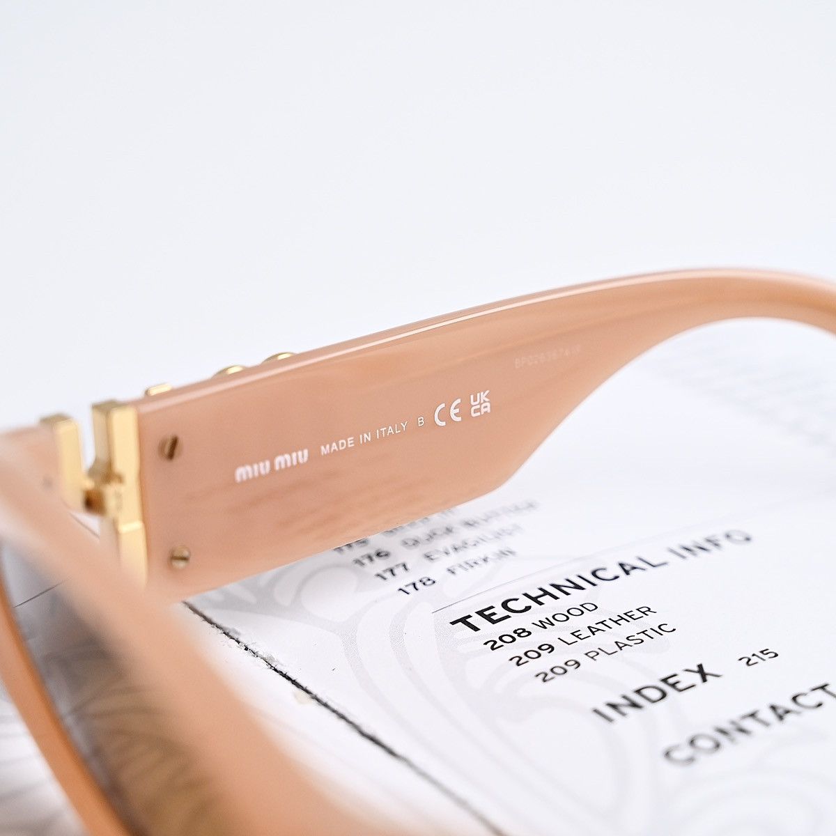 Miu Miu MIU MIU 0MU 11WS SUNGLASSES Size ONE SIZE - 5 Thumbnail