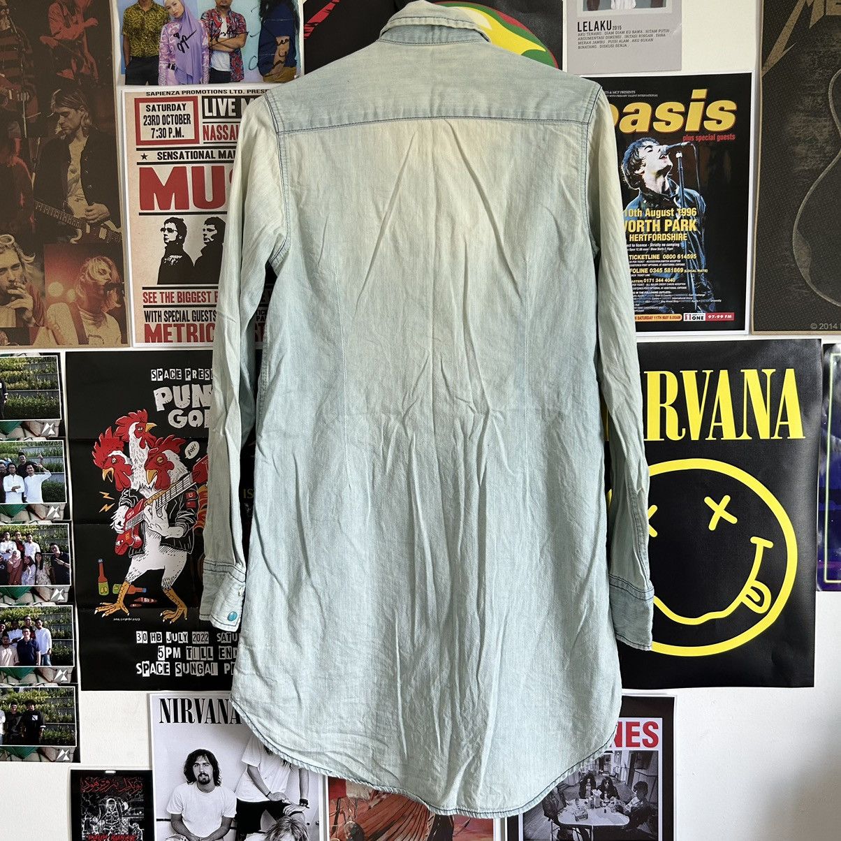 MOUSSY Vintage Revitalization by Moussy Snap Button Denim Shirt Size US S / EU 44-46 / 1 - 6 Thumbnail
