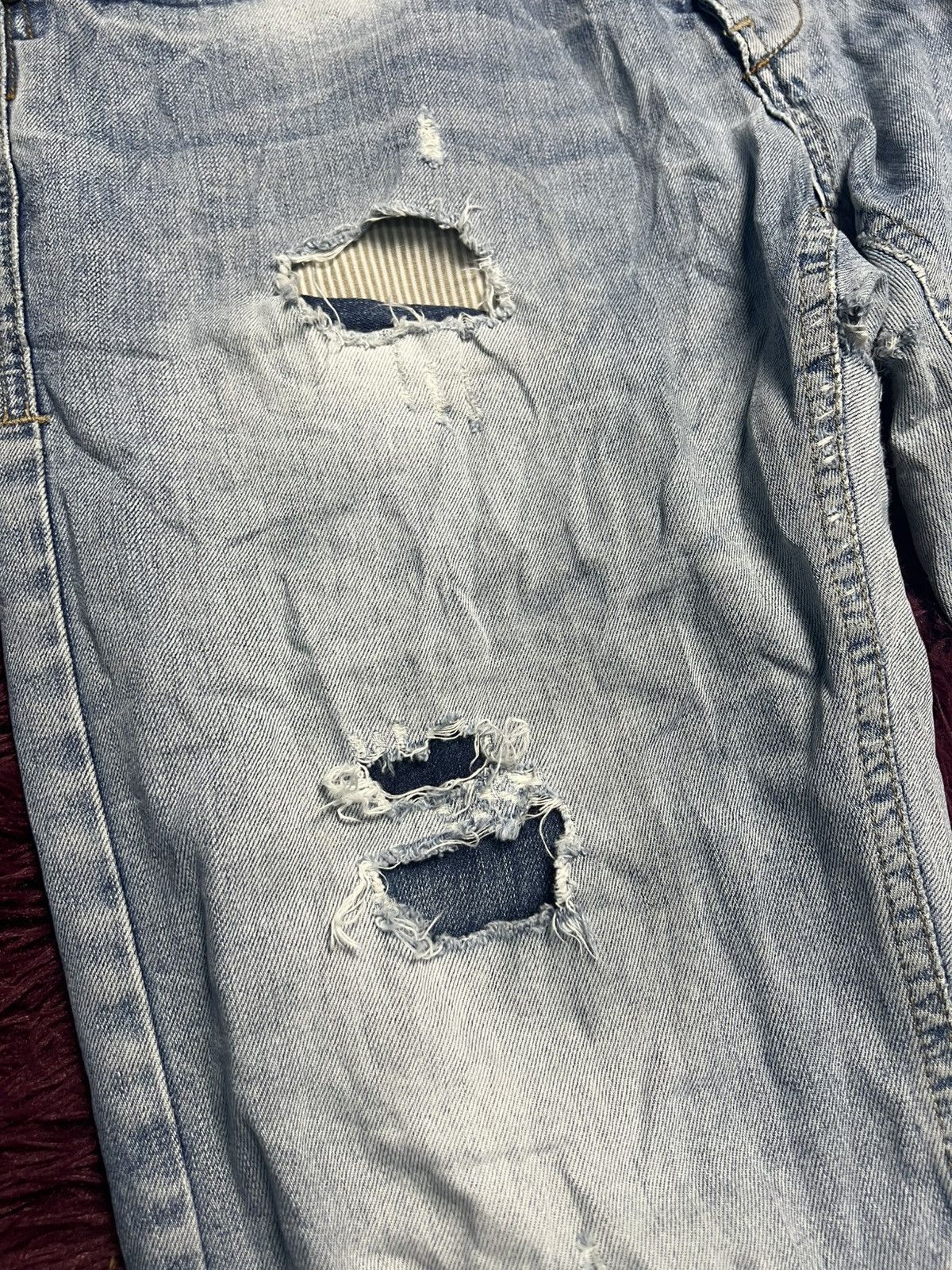 Desigual Desigual Men's Distressed Denim Jeans (47) Size US 38 / EU 54 - 5 Thumbnail