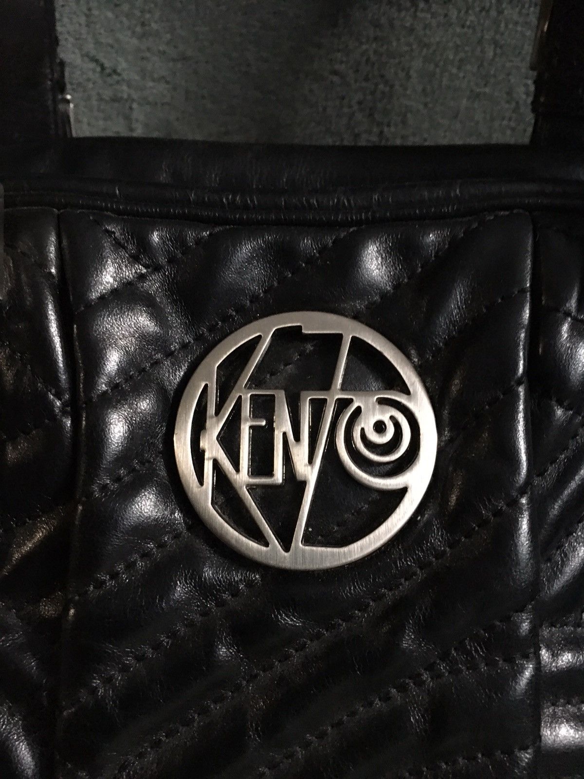 Kenzo KENZO Leather Black Metal Logo Handbag Shoulder Bag Size ONE SIZE - 3 Thumbnail