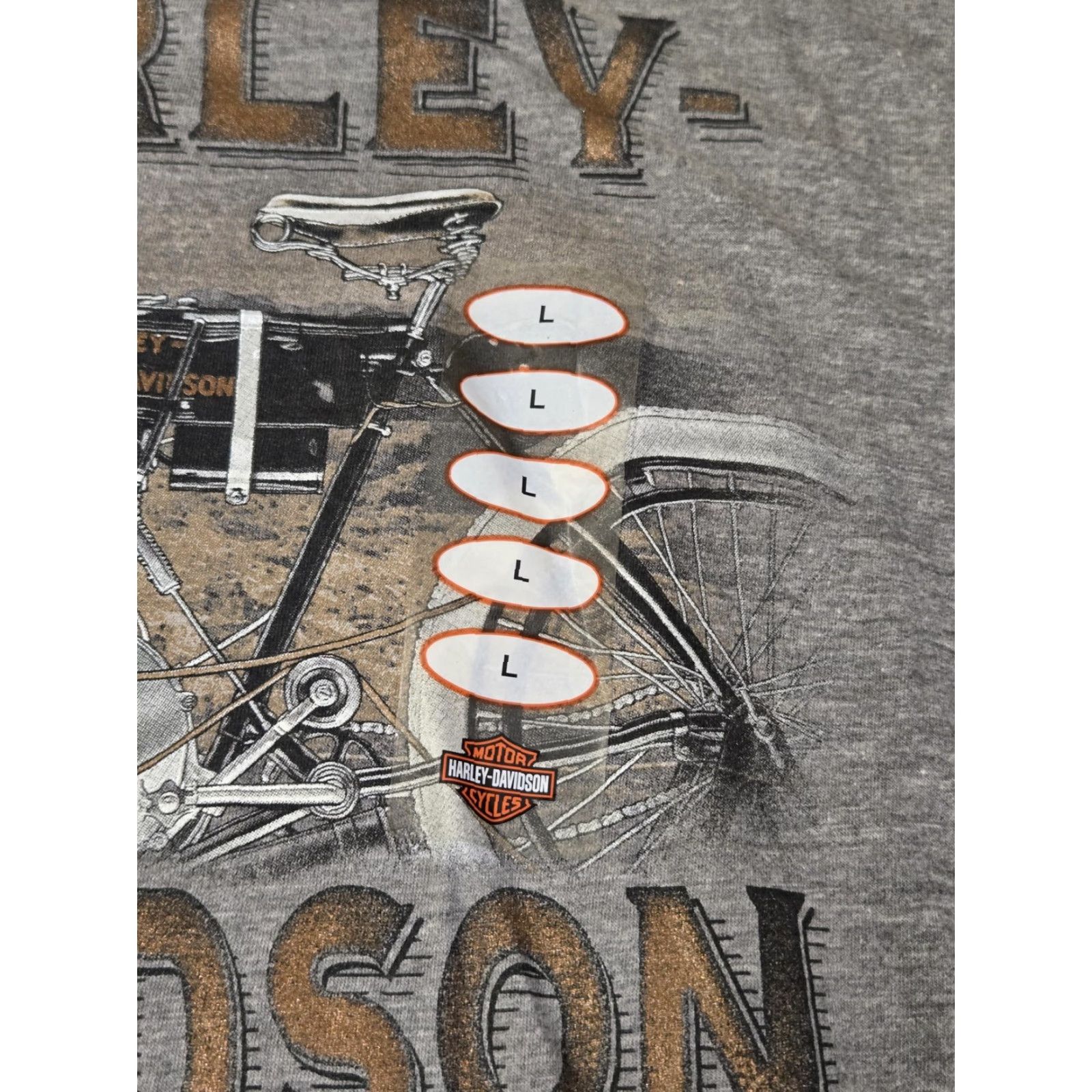 Harley Davidson VINTAGE Harley-Davidson Shirt Mens L Gray Black Magic Williston ND Motorcycle Tee Size US L / EU 52-54 / 3 - 3 Thumbnail