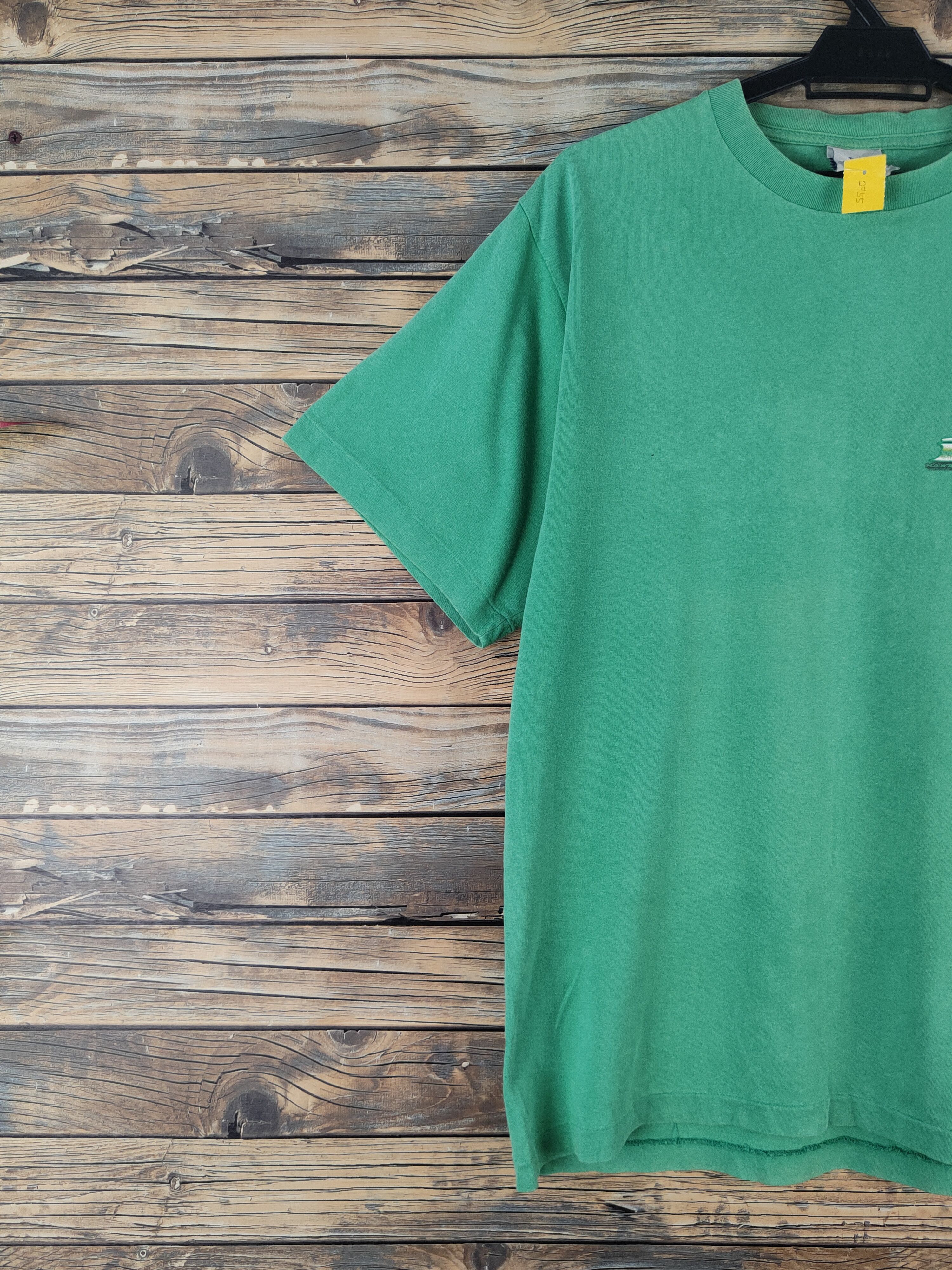 Japanese Brand DL Piko Surf Green Short Sleeve T-shirt #2755 Size US L / EU 52-54 / 3 - 3 Thumbnail