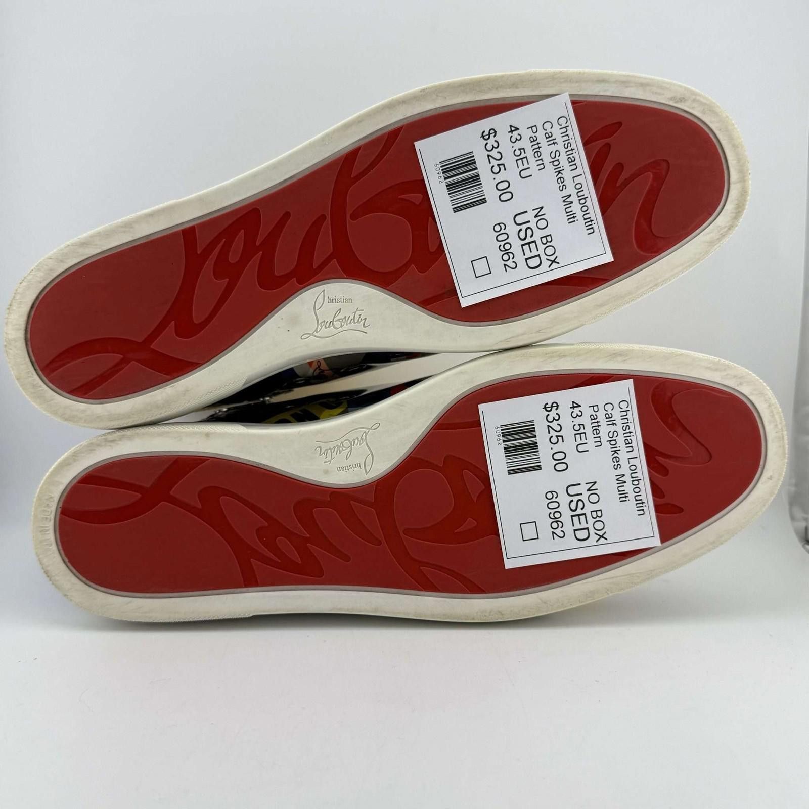 Christian Louboutin Christian Louboutin Spikes Multi Pattern 43.5EU Used No Box Size US 10.5 / EU 43-44 - 6 Thumbnail