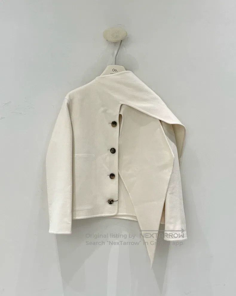 Hermes White Cashmere Coat