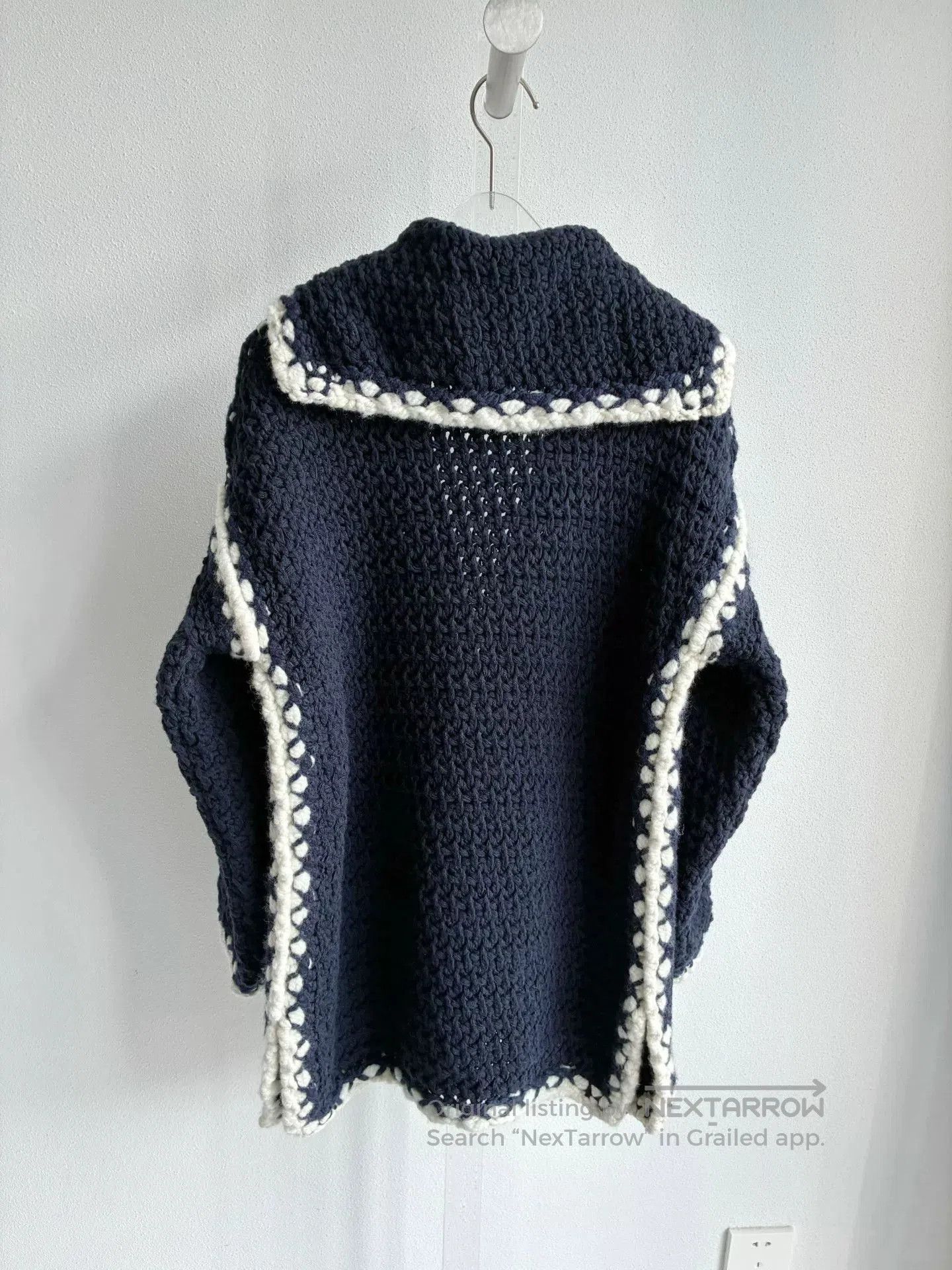 Dior Dior Navy White Knit Cardigan XS. Size XS / US 0-2 / IT 36-38 - 3 Thumbnail