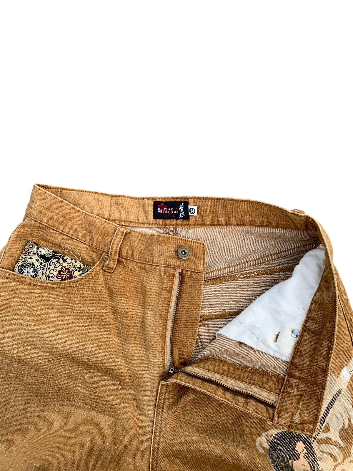 Kapital RARE💥KARAKURI DEVINE RETRIBUTION SUKAJAN JAPANESE DENIM Size US 32 / EU 48 - 17 Thumbnail