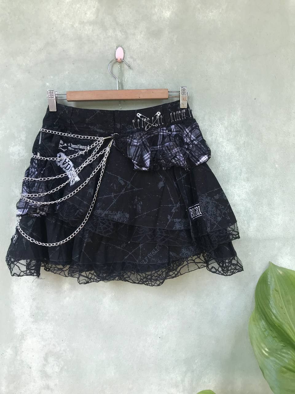 image of Seditionaries Mad Punk Skirt in Black, Women's (Size 28)