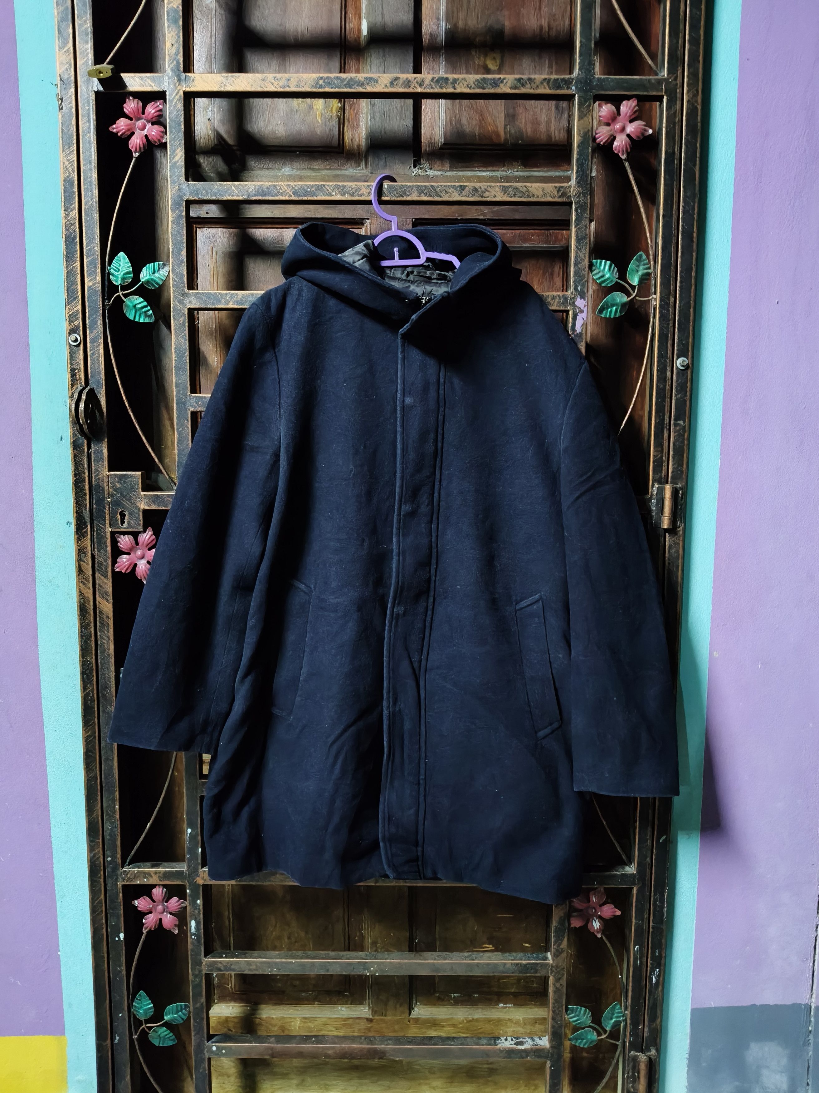 GU GU Wool zipper Long Coat Size US L / EU 52-54 / 3 - 1 Thumbnail