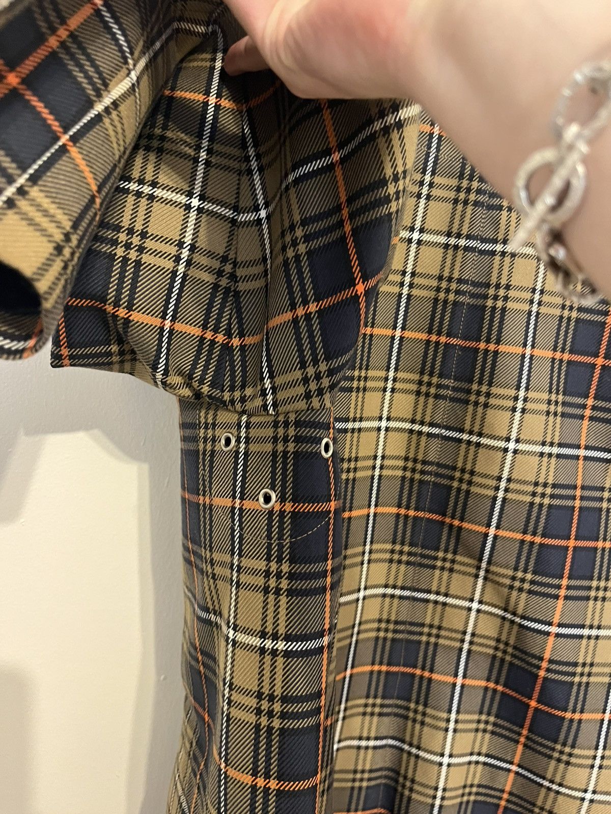 Mr P. Poly/Cotton Plaid trench coat Size US M / EU 48-50 / 2 - 4 Thumbnail