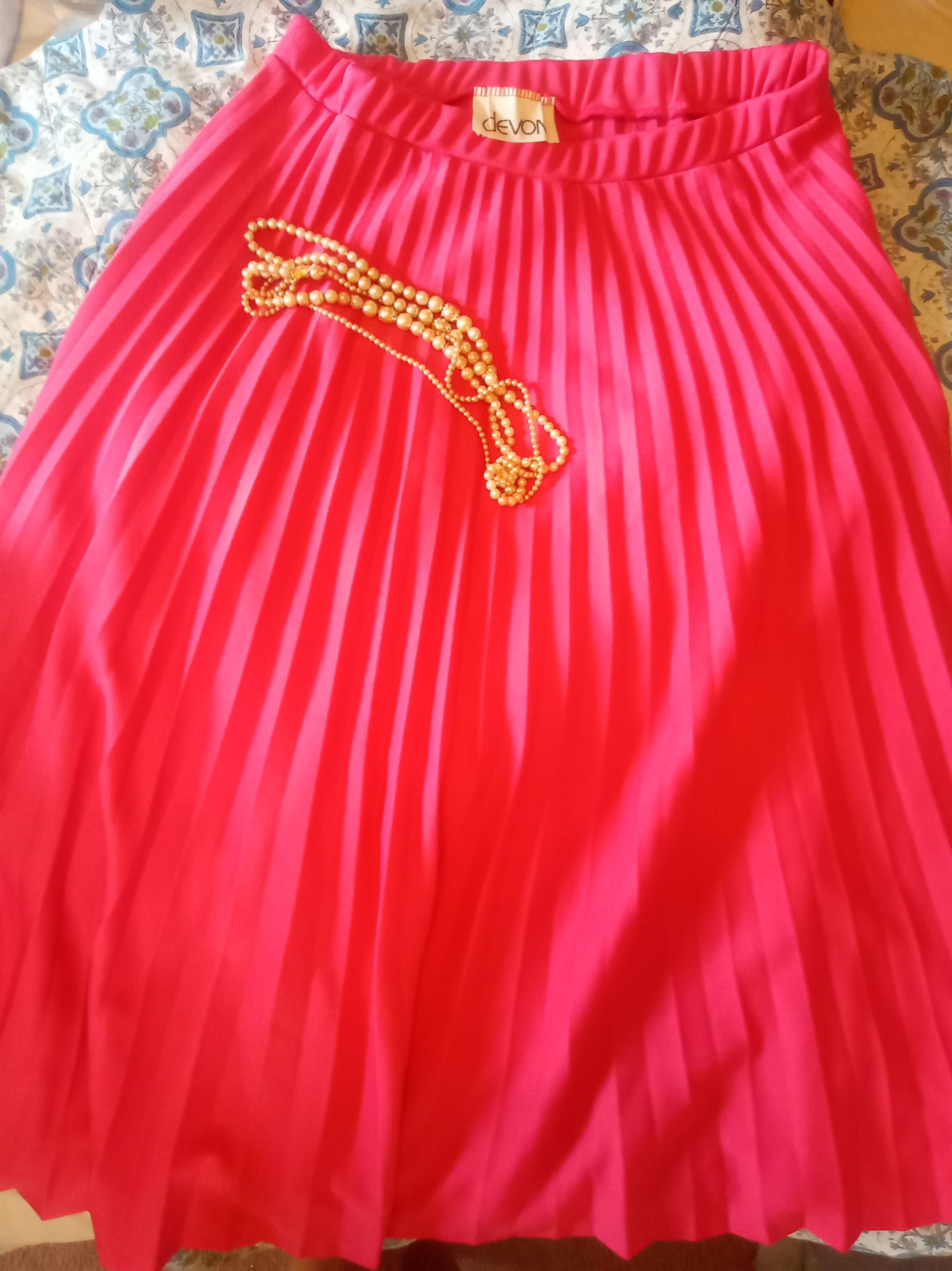 Other Devon Pleated Midi Skirt Union Made Size 34" / US 12 / IT 48 - 1 Thumbnail