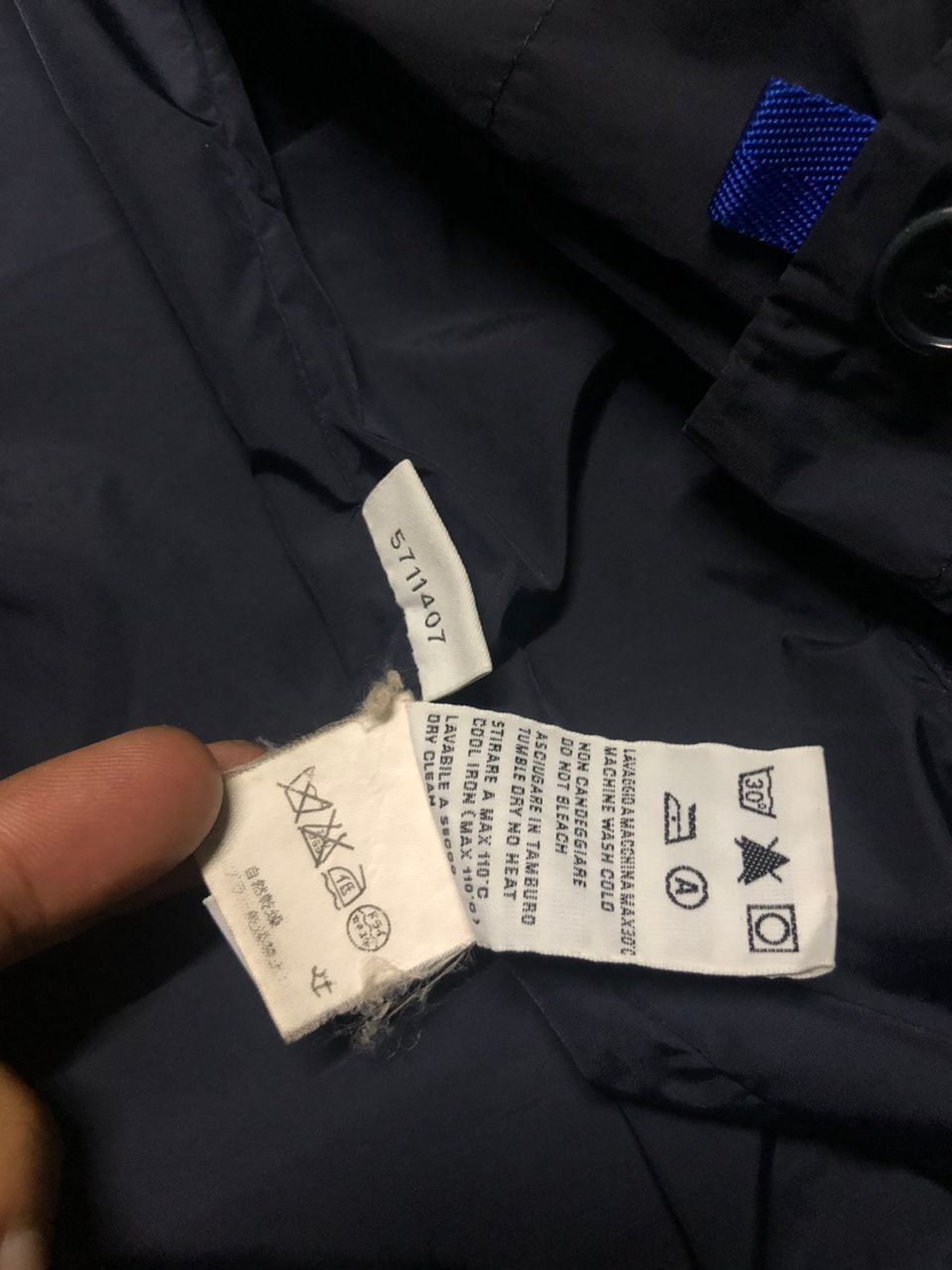 Aspesi Aspepsi Navy Double Breasted Down Coat Jacket Size US S / EU 44-46 / 1 - 12 Thumbnail