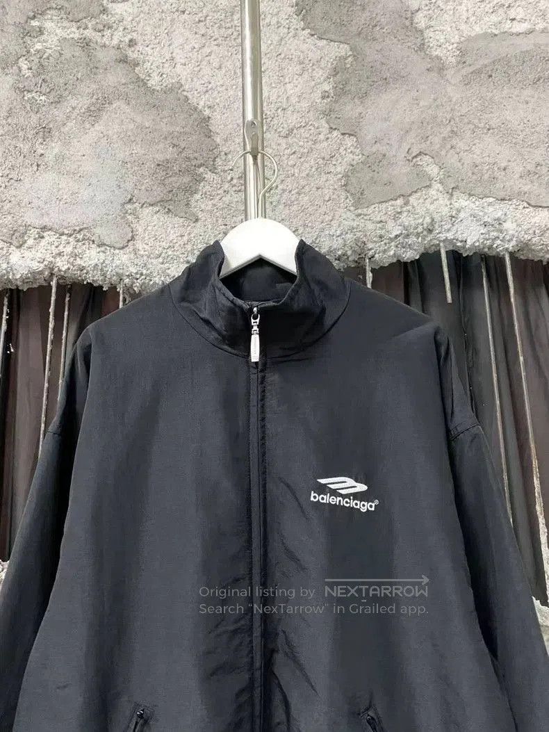 Balenciaga Balenciaga Black Embroidered Zip Jacket. Size US S / EU 44-46 / 1 - 3 Thumbnail