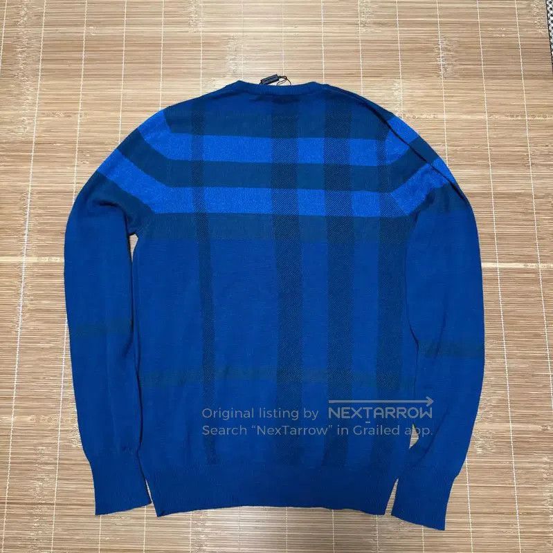 Burberry Burberry Blue Wool Blend Check Knit Sweater. Size US S / EU 44-46 / 1 - 2 Thumbnail