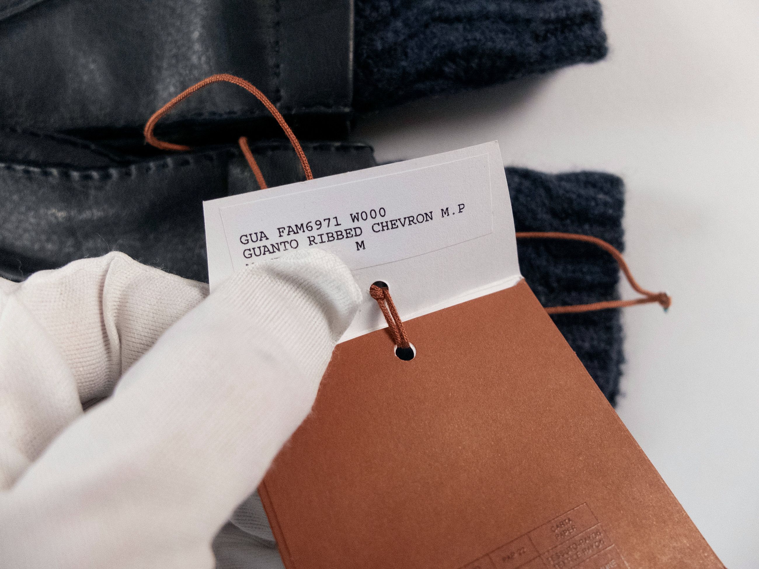 Loro Piana LORO PIANA navy deer leather & baby cashmere gloves Medium Size ONE SIZE - 4 Thumbnail