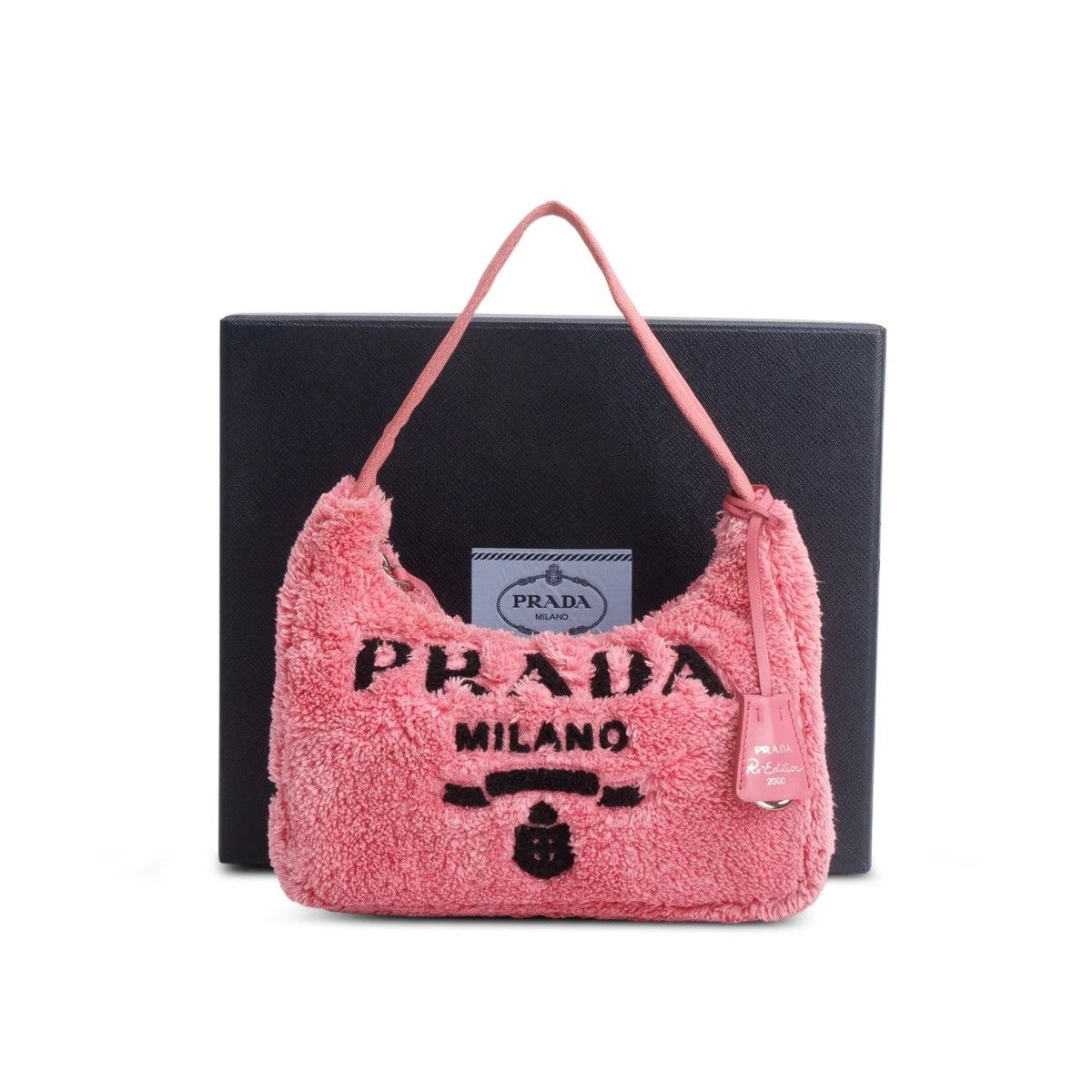 Prada Prada Pink Terry Cloth Re-Edition 2000 Mini Bag Size ONE SIZE - 3 Thumbnail