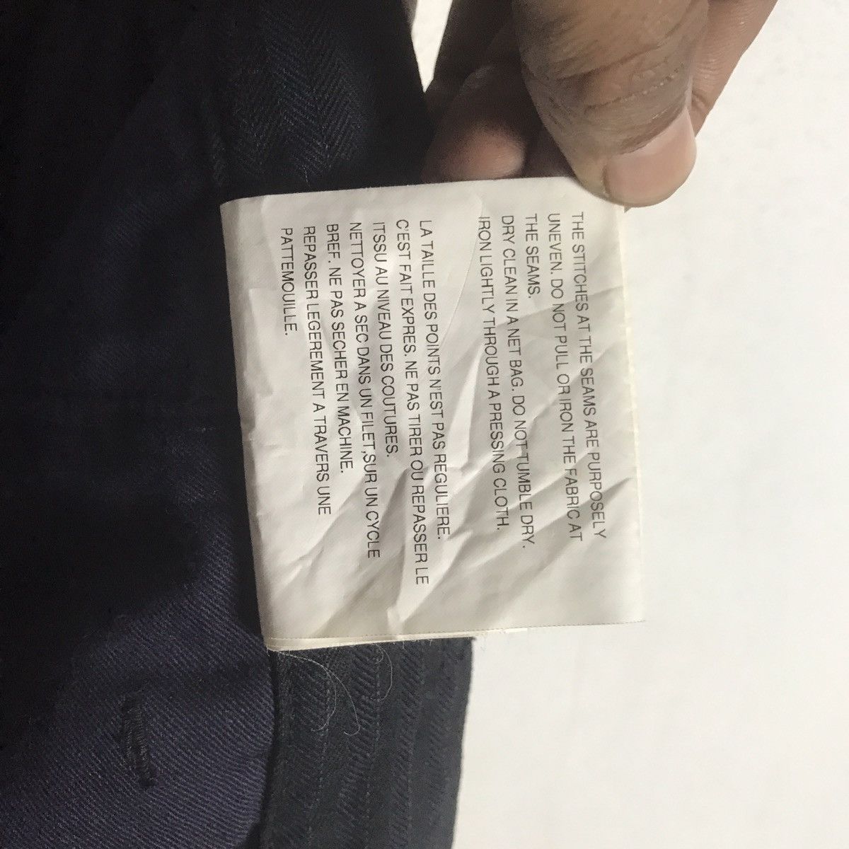 Comme des Garcons Homme AD2008 Comme des Garçons Homme Archive Black Trousers Size US 32 / EU 48 - 12 Thumbnail