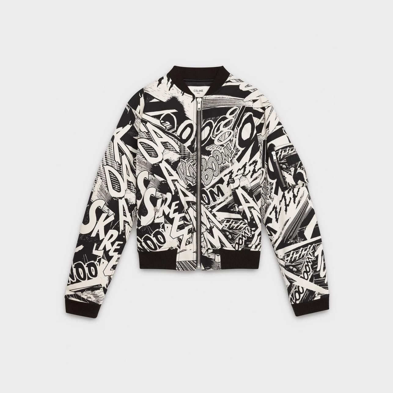 Celine SS19 Celine $3450 Marclay bomber jacket Hedi Slimane black S Size US S / EU 44-46 / 1 - 2 Thumbnail