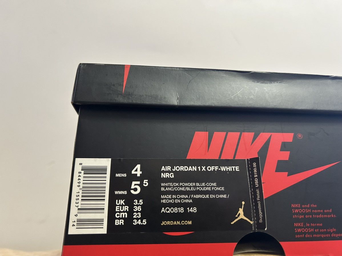 Jordan Brand × Off-White Jordan X OFF-WHITE Air Jordan 1 RETRO OG "UNC" Size US 5.5 / IT 35.5 - 10 Thumbnail