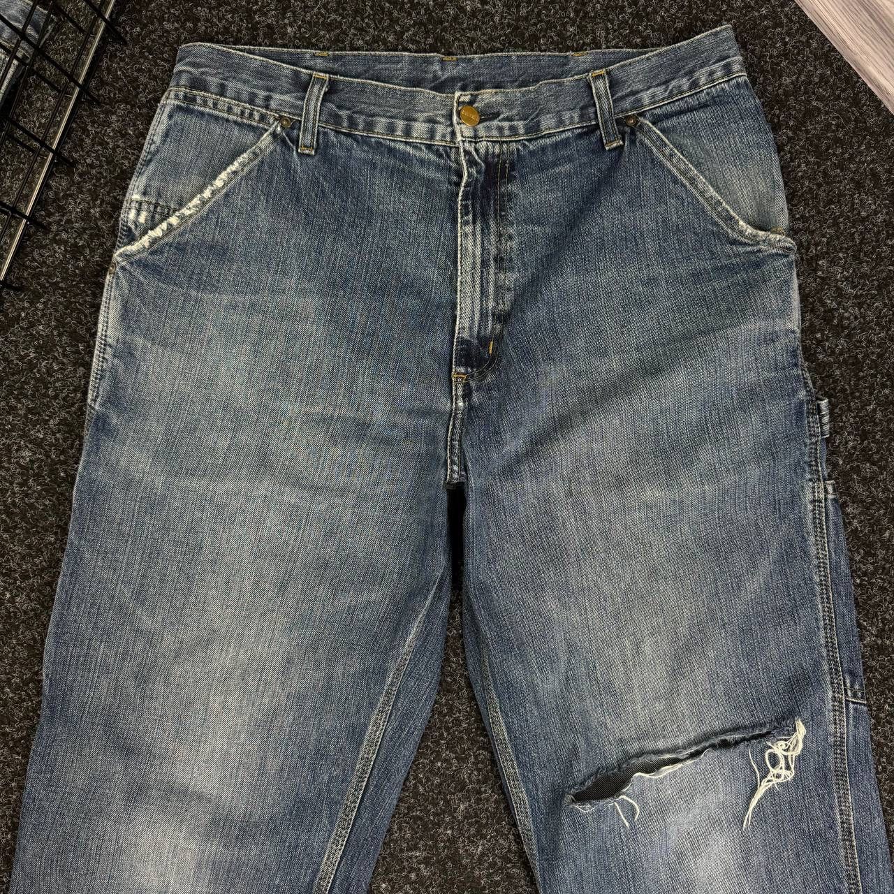 Carhartt Carhartt carpenter distressed denim jeans skater avant-garde Size US 32 / EU 48 - 3 Thumbnail
