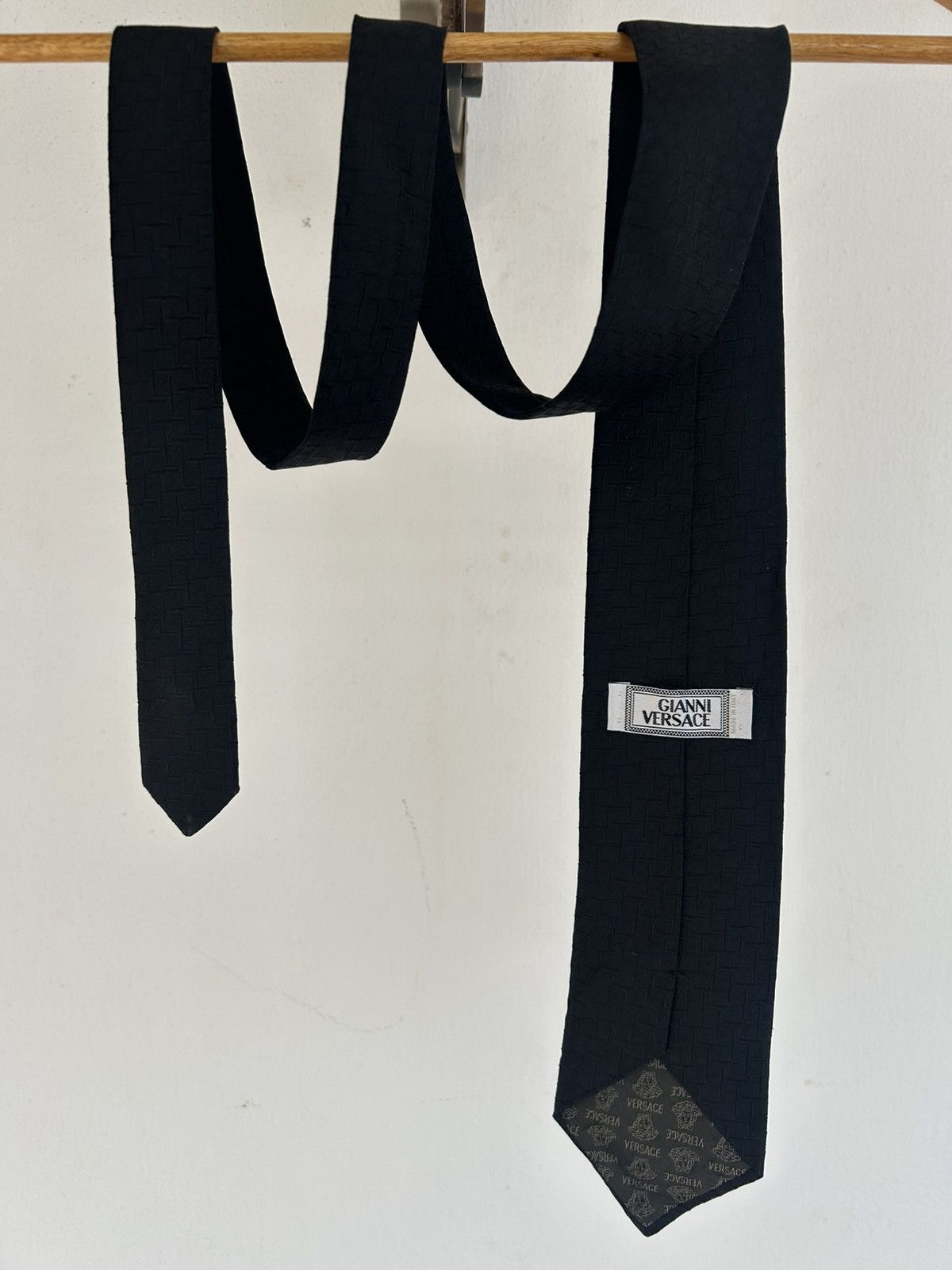 Versace Gianni Versace Vintage Tie Gray Size ONE SIZE - 2 Thumbnail