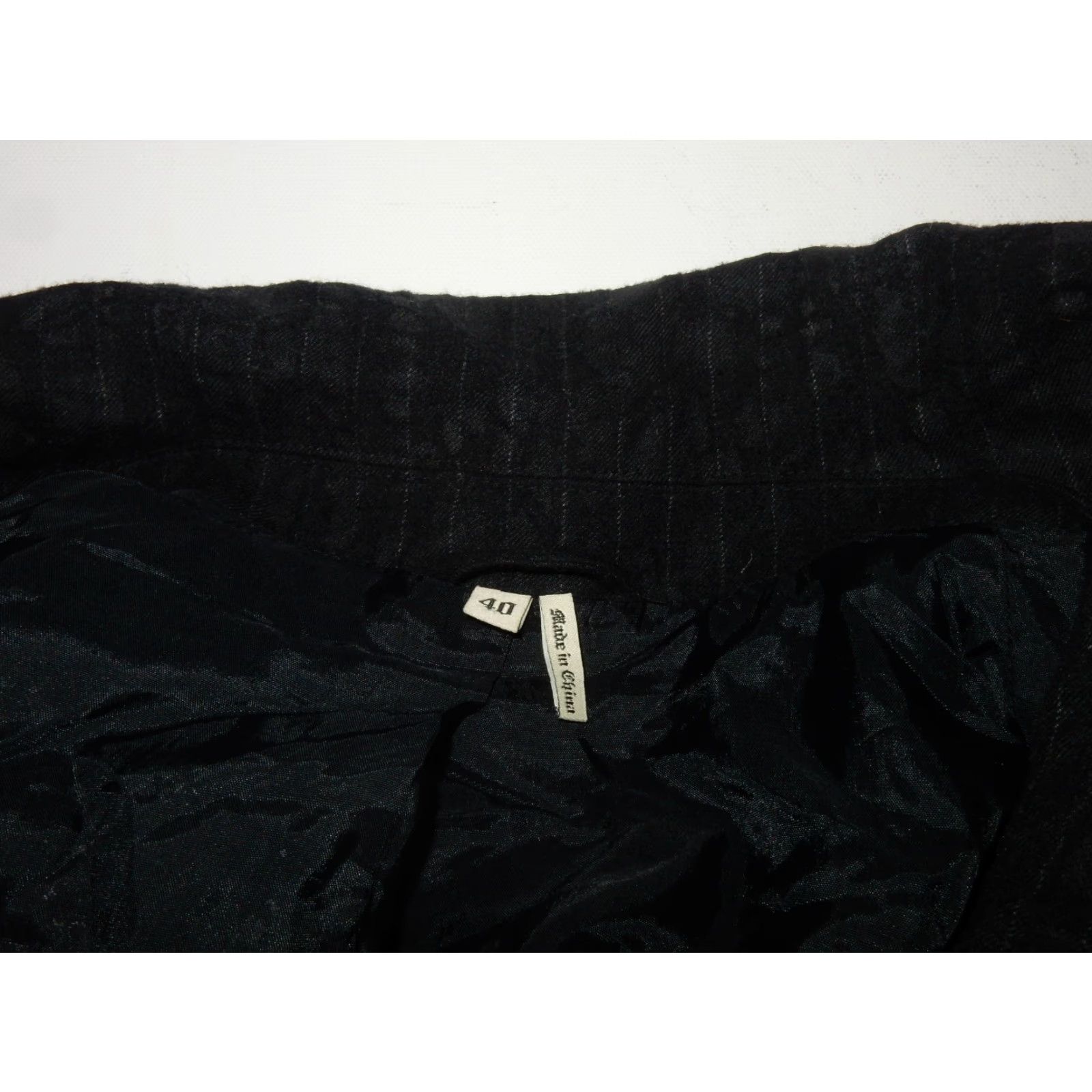 Juicy Couture VINTAGE Juicy Couture Blazer Jacket Men's 40 Black Cotton 2-Button Single Vent 30" Length Size 40R - 6 Thumbnail
