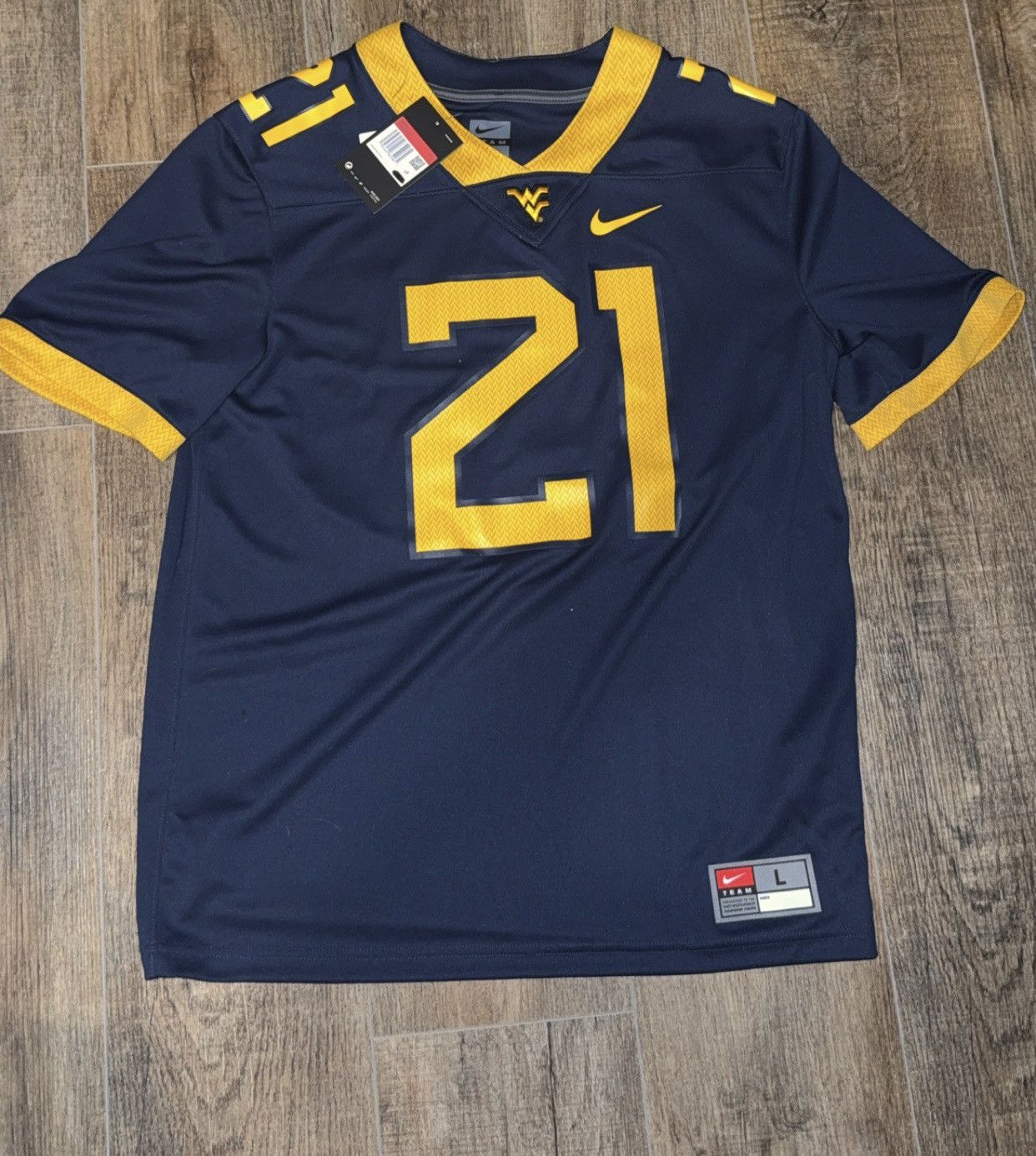 Nike West Virginia Mountaineers jersey Size US L / EU 52-54 / 3 - 1 Thumbnail