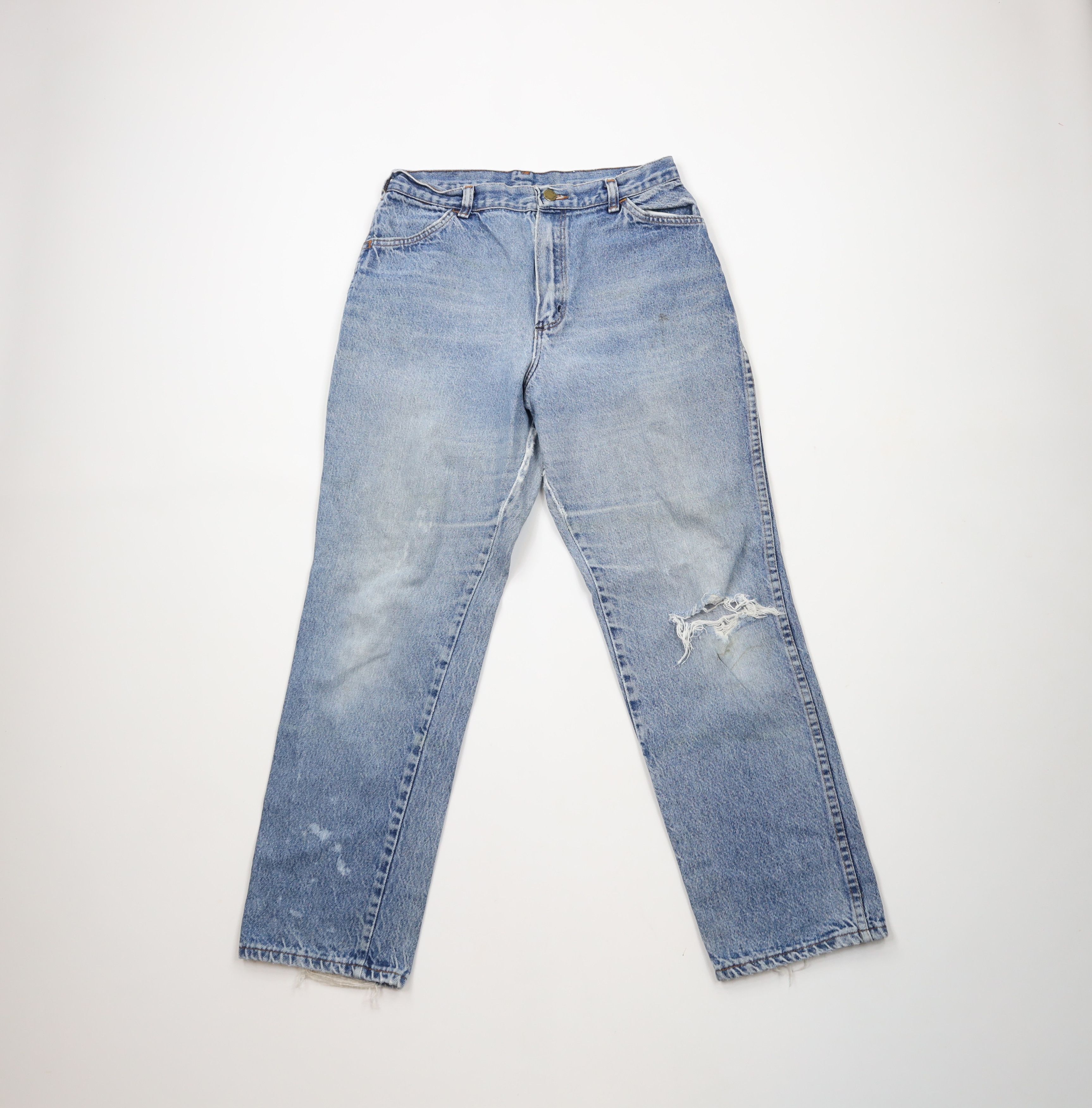 Vintage Vintage 80s 90s Streetwear Straight Leg Denim Jeans USA Size 36" / US 14 / IT 50 - 1 Thumbnail