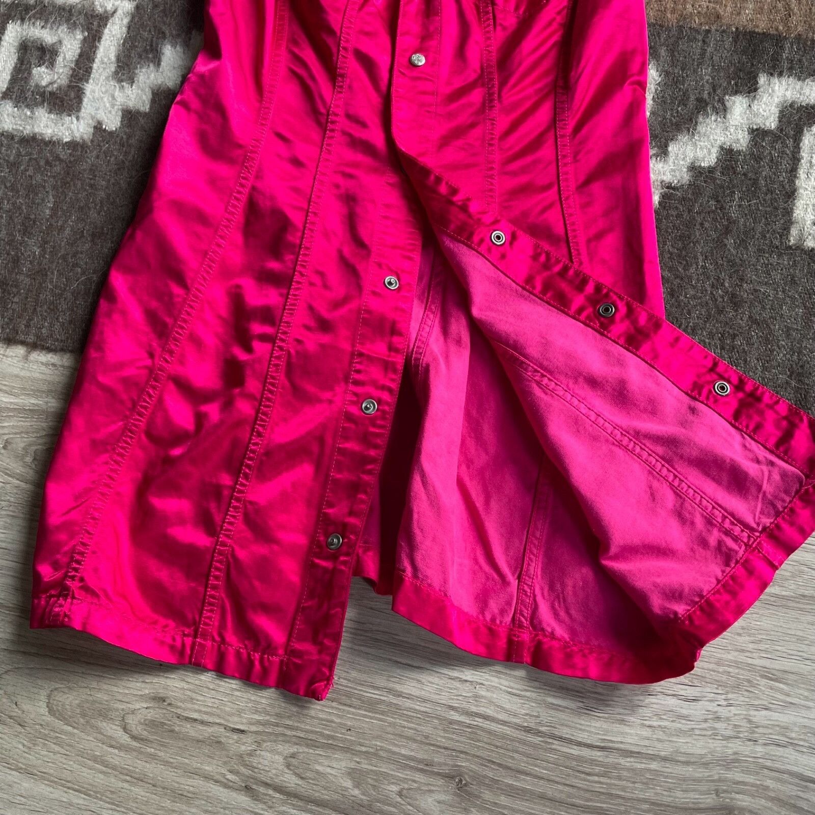 Diesel Diesel Vintage Hot Pink Sleeveless Snap Button Dress 9304AC Size S / US 4 / IT 40 - 5 Thumbnail