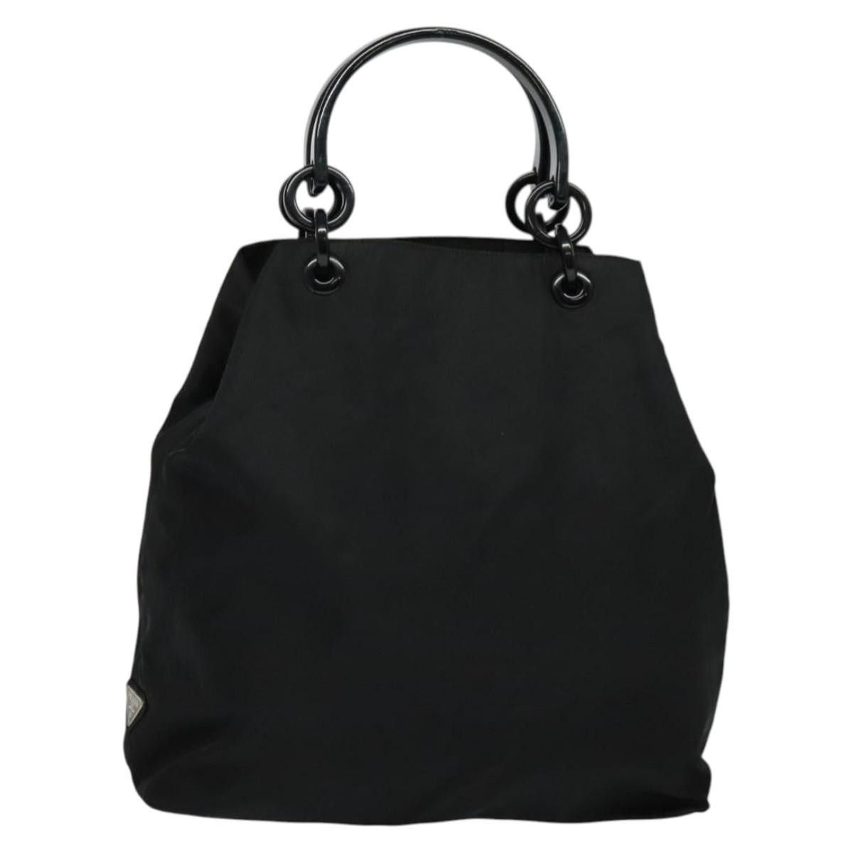 Prada PRADA Hand Bag Nylon Black Silver Size ONE SIZE - 2 Thumbnail