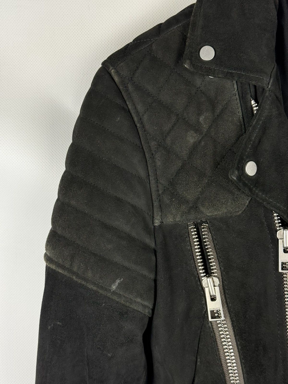 Allsaints Allsaints Imagara Suede Biker Men’s Leather Jacket Size XS Size US XS / EU 42 / 0 - 8 Thumbnail