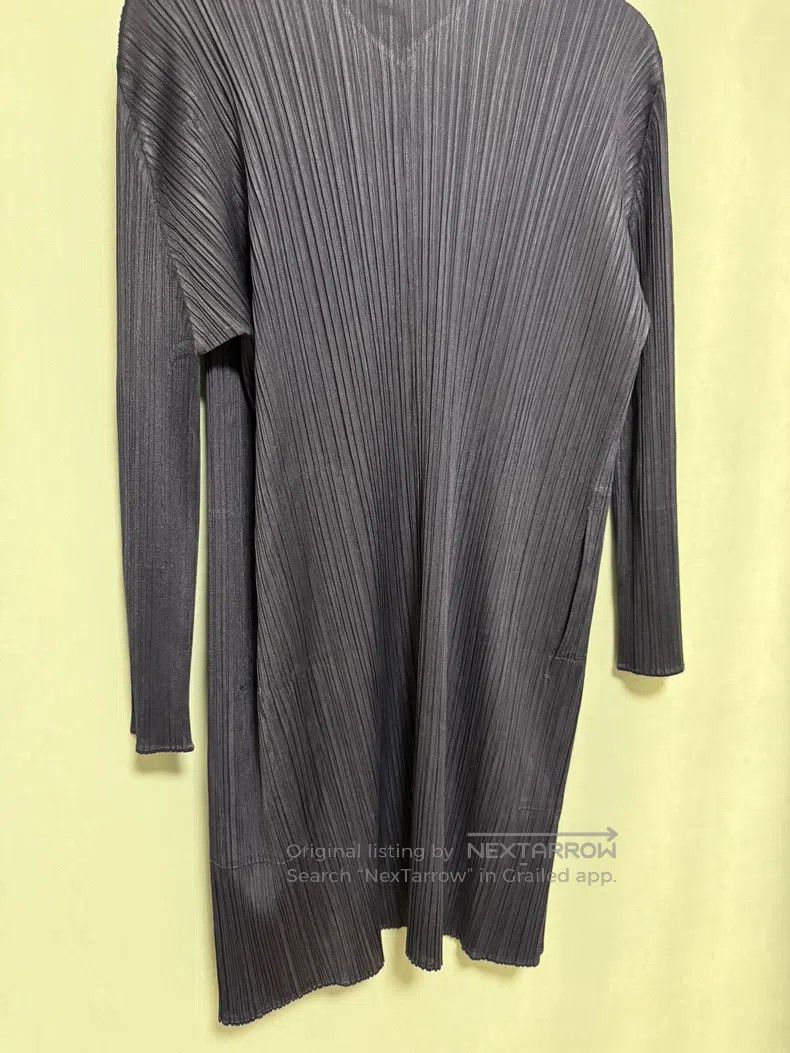 Issey Miyake Issey Miyake Navy Long Cardigan Size L / US 10 / IT 46 - 5 Thumbnail